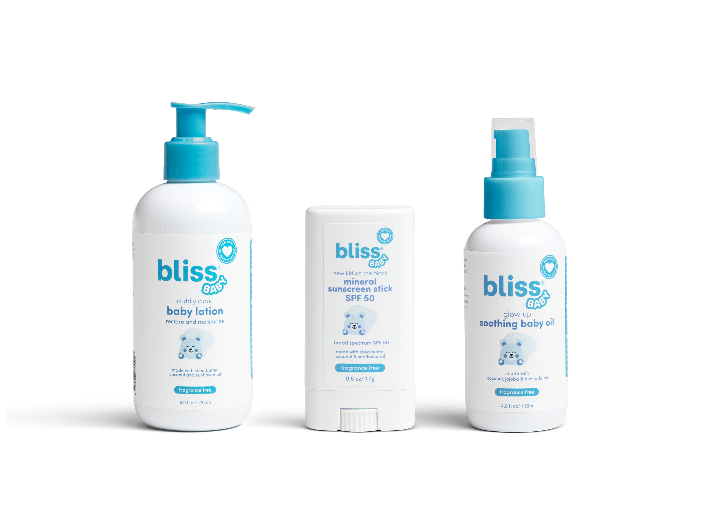 Organic Baby Care Gift Set - Natural Mineral Sunscreen Stick, Hypoallergenic Baby Oil & Lotion for Newborns | Perfect for Baby Showers, New Parents & Daily Skincare Routine
