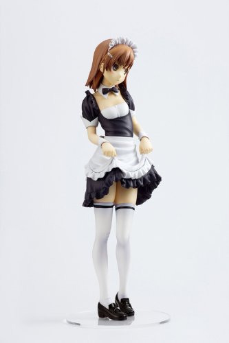 1/6 Scale PVC Figure - To Aru Kagaku no Railgun Mikoto Misaka Maid Ver. - Anime Collectible for Display & Decoration - Perfect for Otaku Rooms, Anime Conventions & Gift Giving