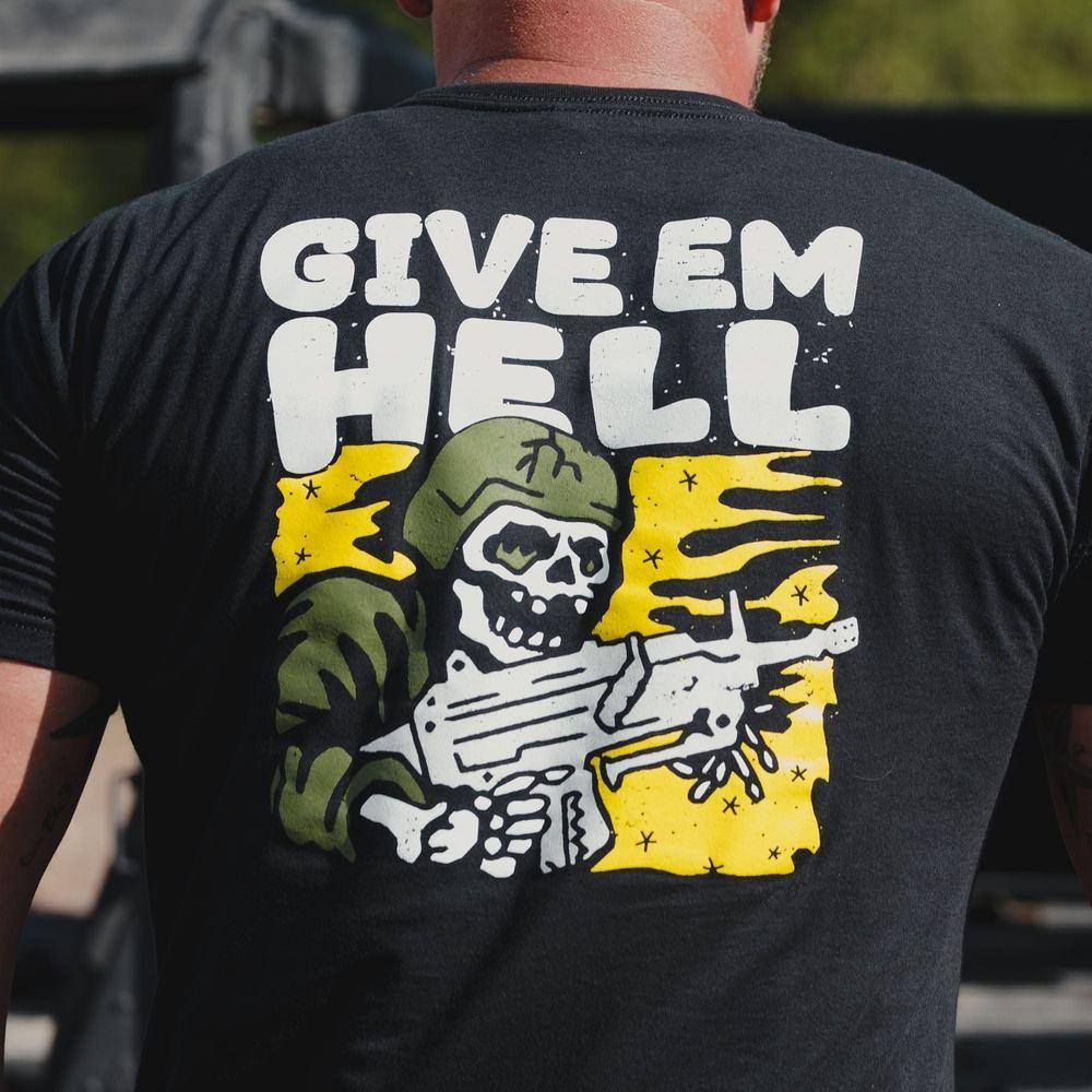 Packin' Heat Graphic T-Shirt - Black Cotton Tee for Men - Casual Streetwear & Concert Outfit