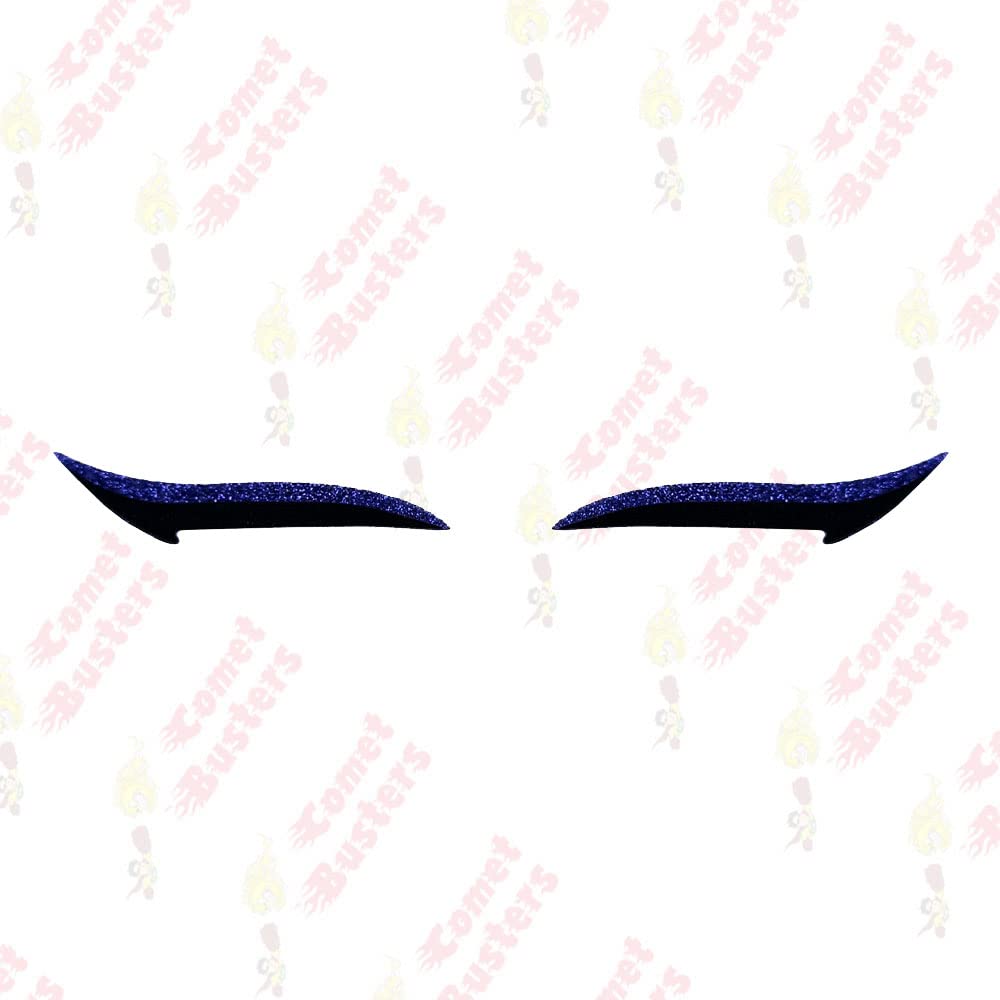 Comet Busters Royal Blue Glitter Eyeliner Stickers (EL018) - Waterproof Self-Adhesive Eye Makeup Decals for Parties, Halloween & Cosplay