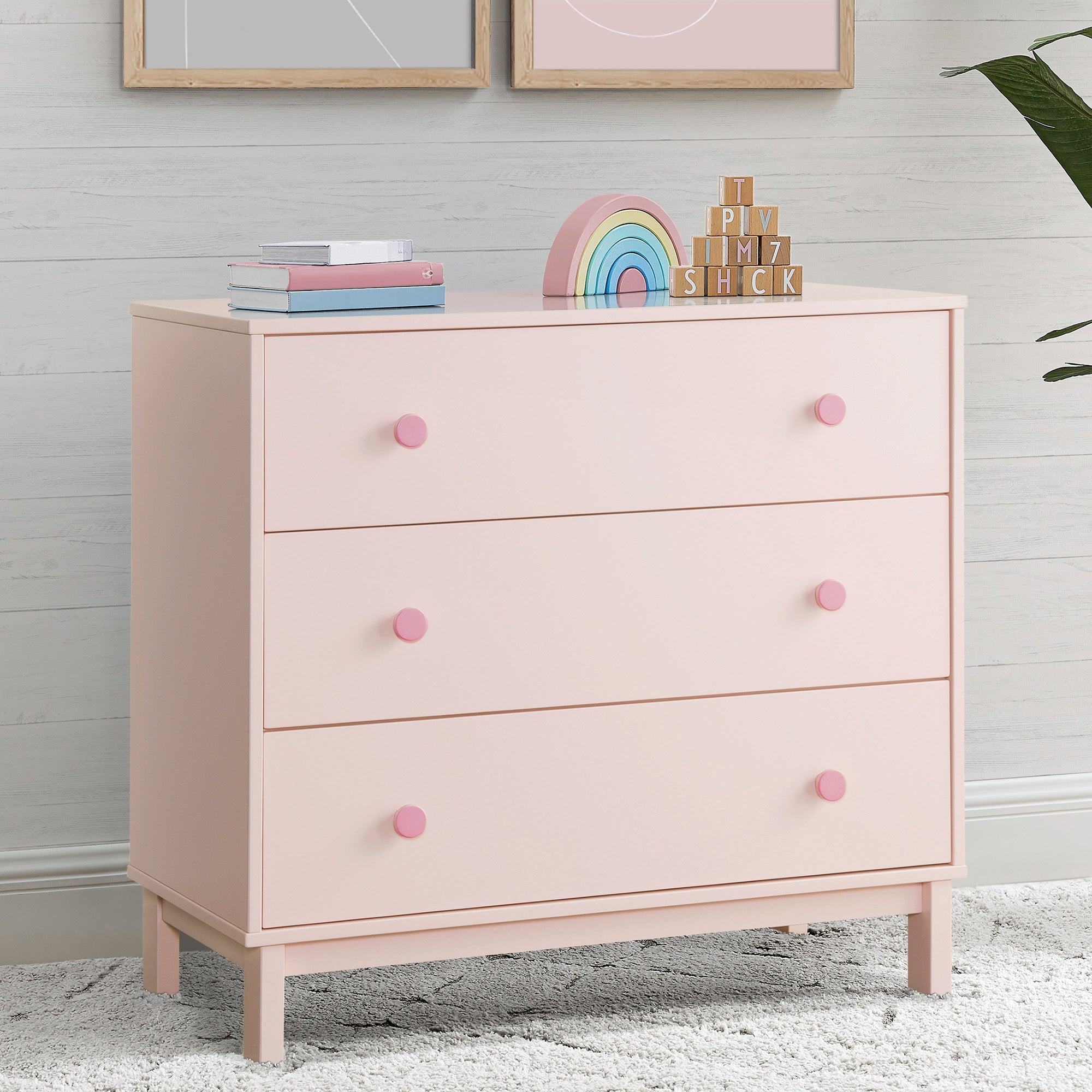 BabyGap Legacy 3-Drawer Nursery Dresser with Interlocking Drawers - Perfect for Baby Clothes Storage & Nursery Organization