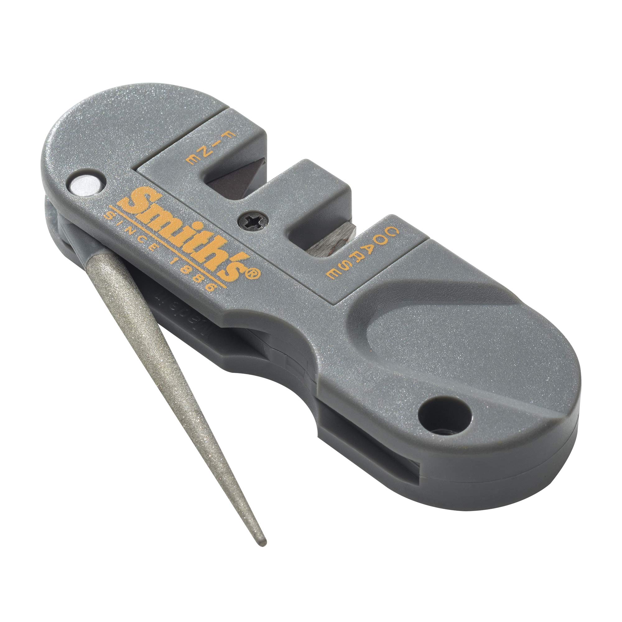 Kershaw Blur Olive/Black Pocket Knife (1670OLBLK) & Smith's PP1 Pocket Pal Knife Sharpener - Carbide, Ceramic Stone & Diamond Rod - Perfect for Outdoor Hunting, Camping & EDC Use