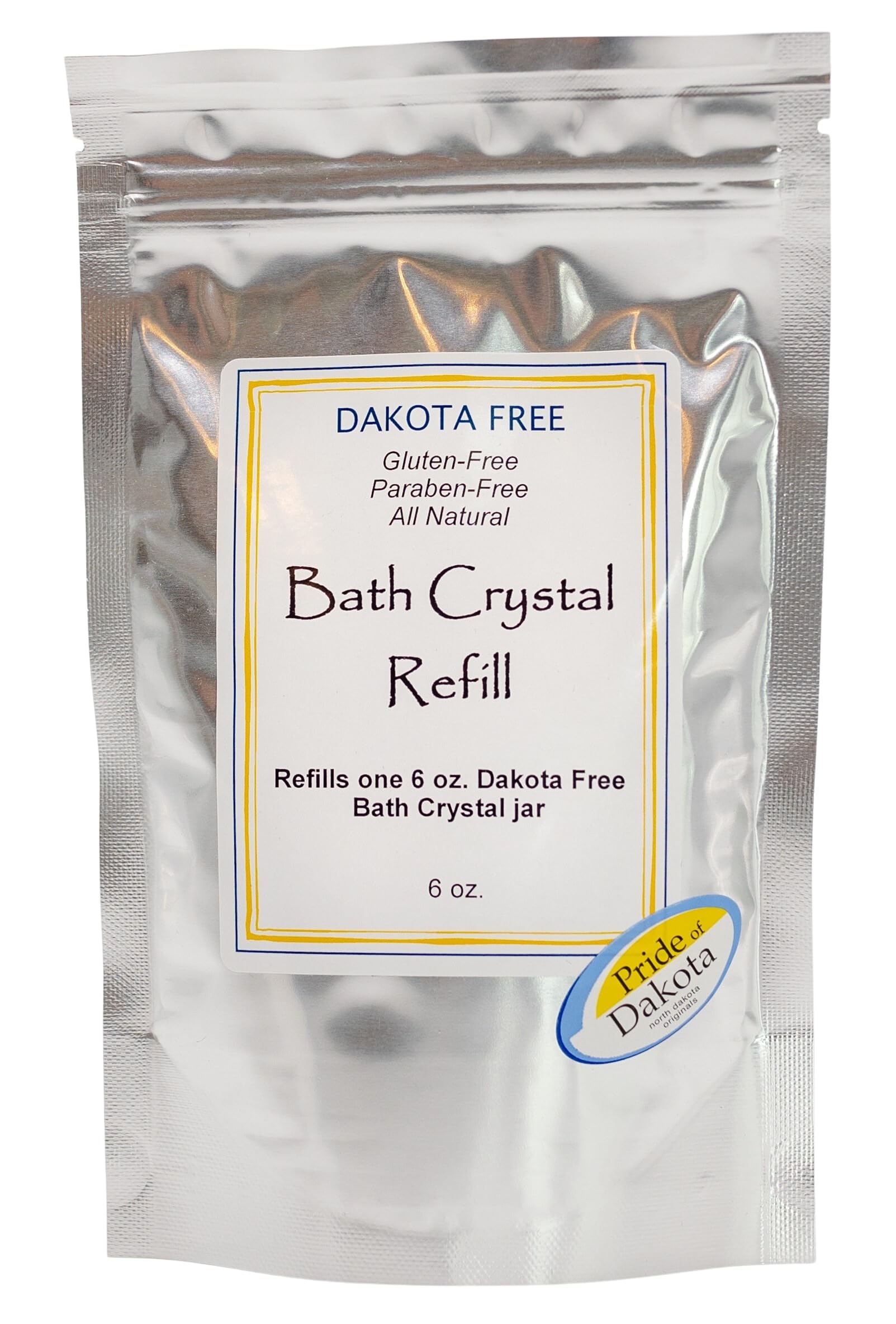 6 oz Bath Crystals Refill Pack - Relaxing Spa Salts for Stress Relief & Muscle Soak | Perfect for Home Bath, Gift Sets & Self-Care Routine