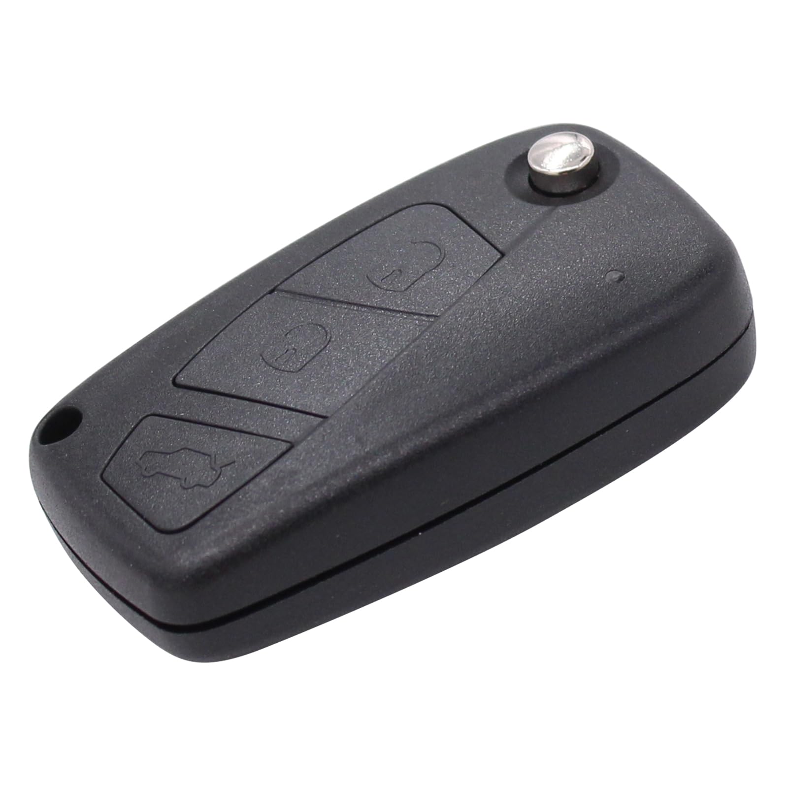 433MHz Remote Car Key Fob with 3 Buttons & Transponder for Fiat Grande Punto, Panda, Ducato, Ulysse, Bravo, Stilo - Replacement Key Shell with Battery & Electronic Card (Perfect for Key Replacement & Vehicle Security)
