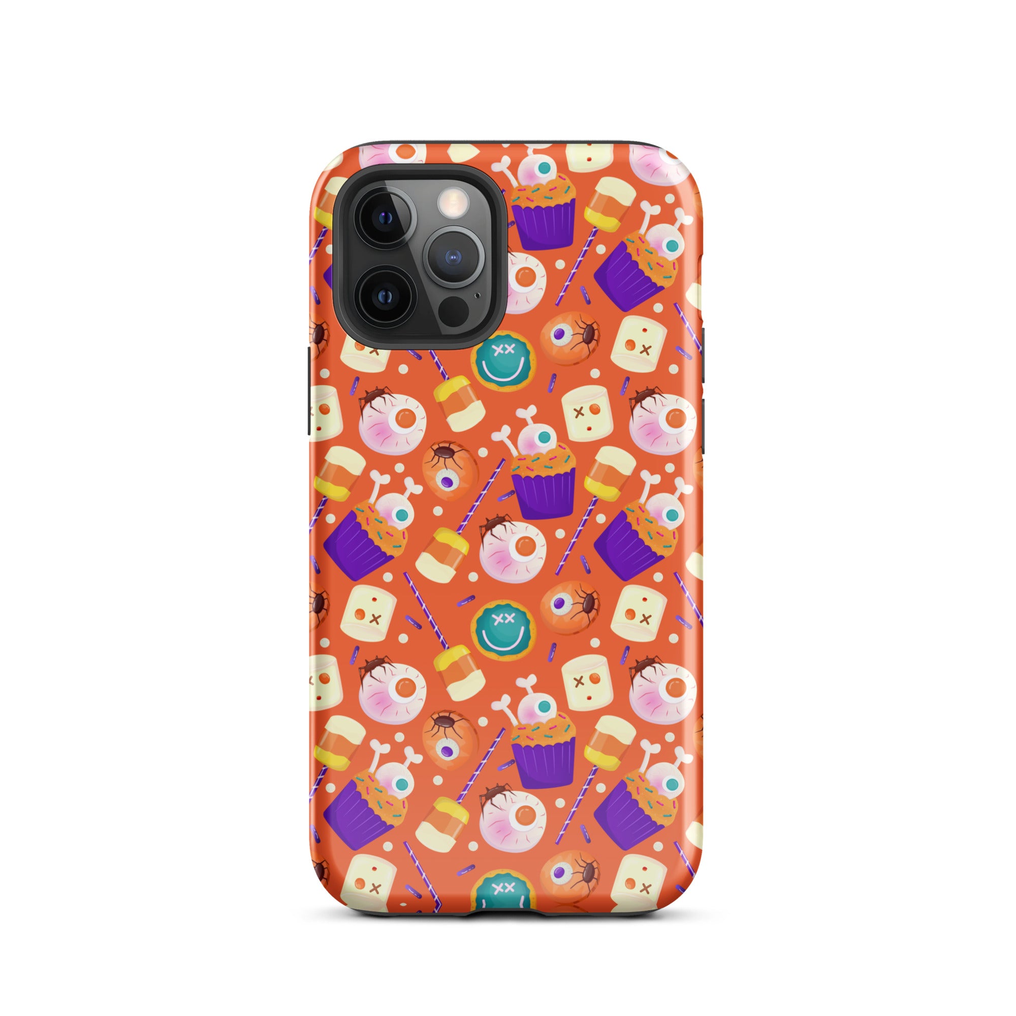 Halloween Trick or Treat Premium Shockproof iPhone Case - Cute Pumpkin Design for iPhone 14/13/12 Pro Max - Perfect for Halloween Parties, Costume Events & Spooky Decorations