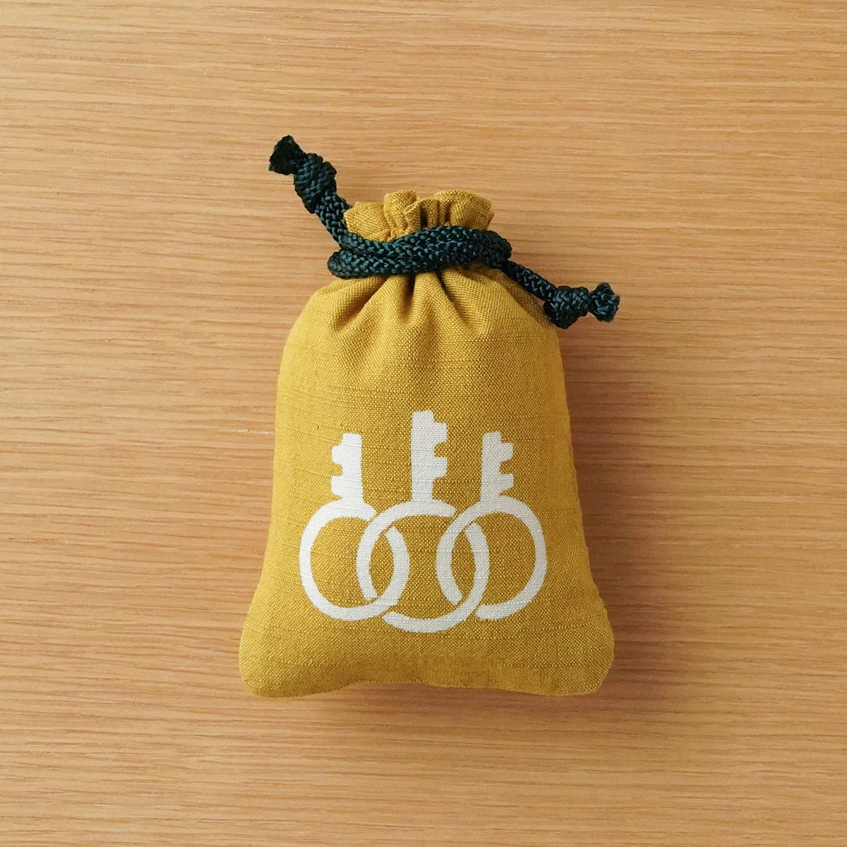 Katazome Small Talisman Bag Key - Japanese Traditional Drawstring Pouch for Good Luck Charms, Jewelry & Travel Essentials | Handmade Craft Gift for Protection & Spiritual Use