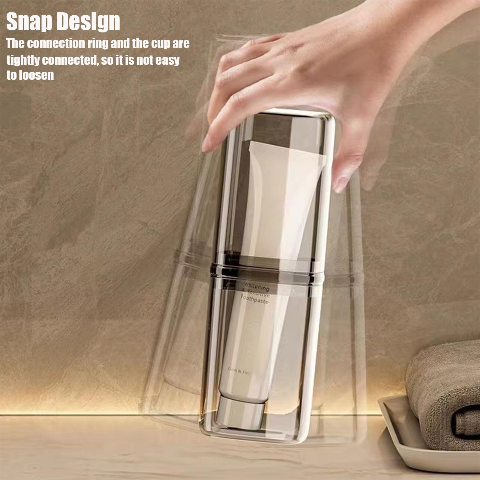 Portable Travel Toothbrush Holder with Cover - Waterproof Multifunctional Toothbrush Case for Camping, Business Trips, School & Daily Use | Compact Bathroom Organizer for Home & On-the-Go