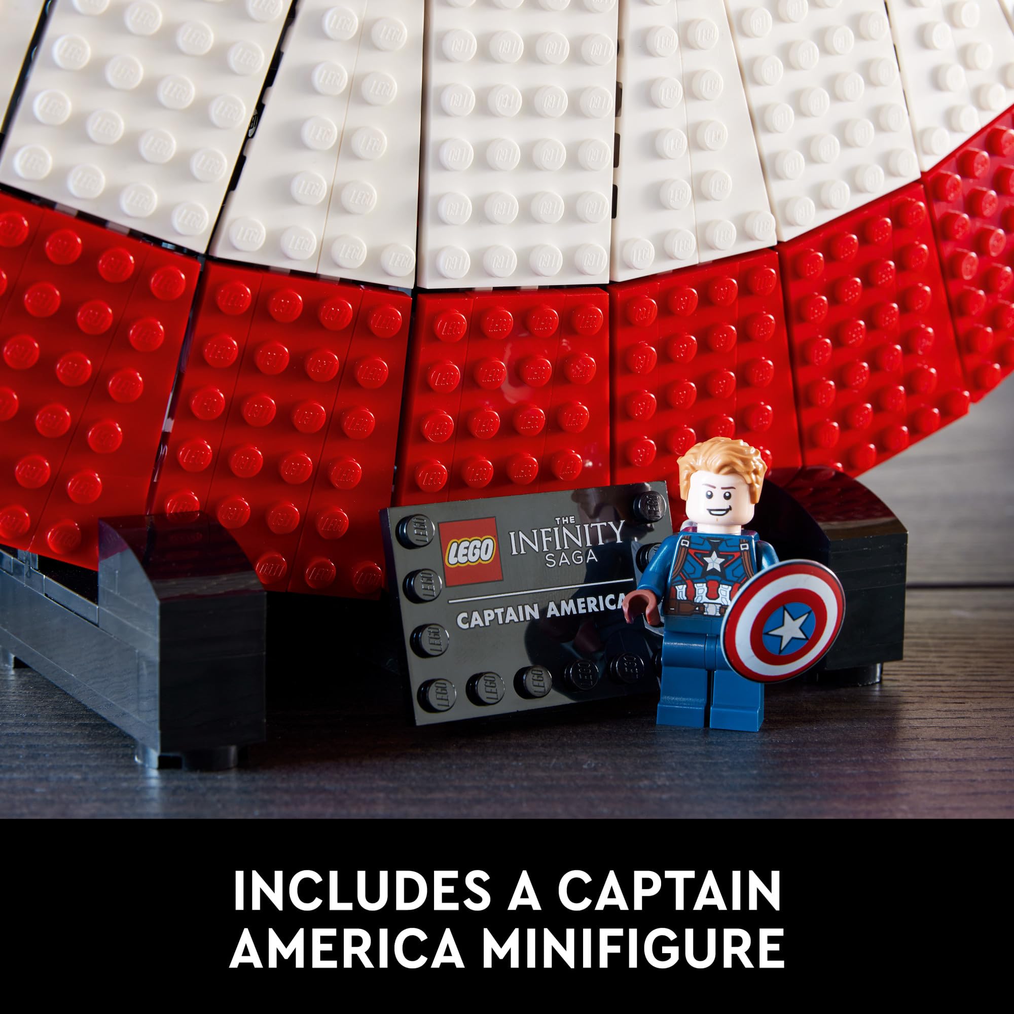 **LEGO Marvel Captain America’s Shield 76262 Building Set – Collectible Replica for Adults, Perfect Graduation Gift & Home Display | Superhero Decor & Fan Collection**