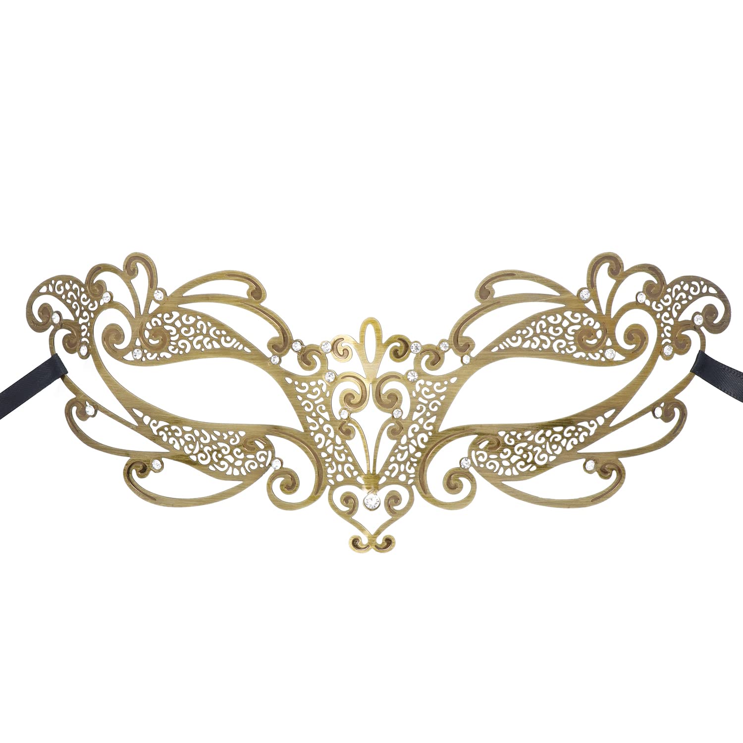 Elegant Women's Laser Cut Metal Venetian Mask for Halloween, Mardi Gras, Masquerade Balls & Costume Parties - Perfect for Themed Events, Cosplay & Festive Celebrations