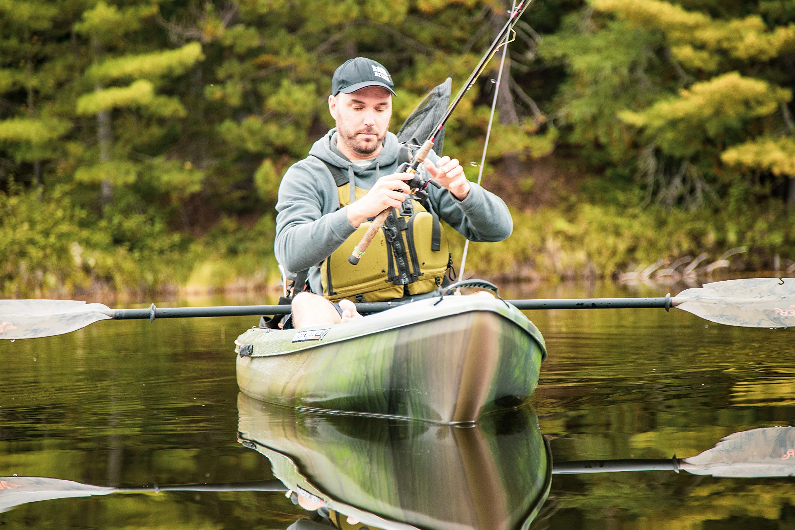 Pelican Sit-on-Top Fishing Kayak - 10ft Lightweight One-Person Kayak for Lakes & Rivers | Perfect for Anglers & Outdoor Enthusiasts