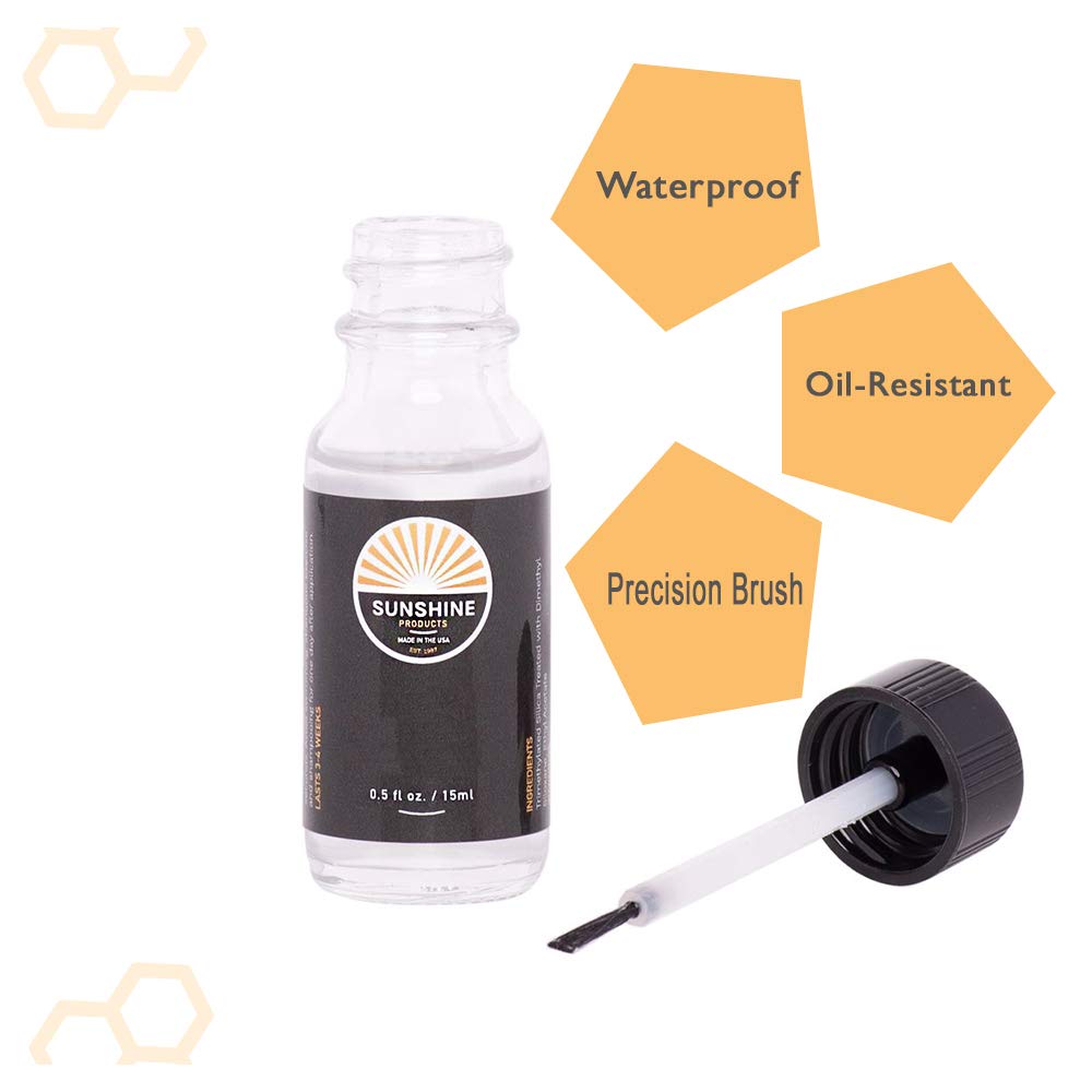 Sunshine Extended Wear Silicone Hair Replacement Adhesive (0.5oz) & Fast Acting Wig Glue Remover (2oz) - Strong Hold for Wigs, Toupees & Hair Systems - Perfect for Daily Use, Cosplay & Medical Hair Loss