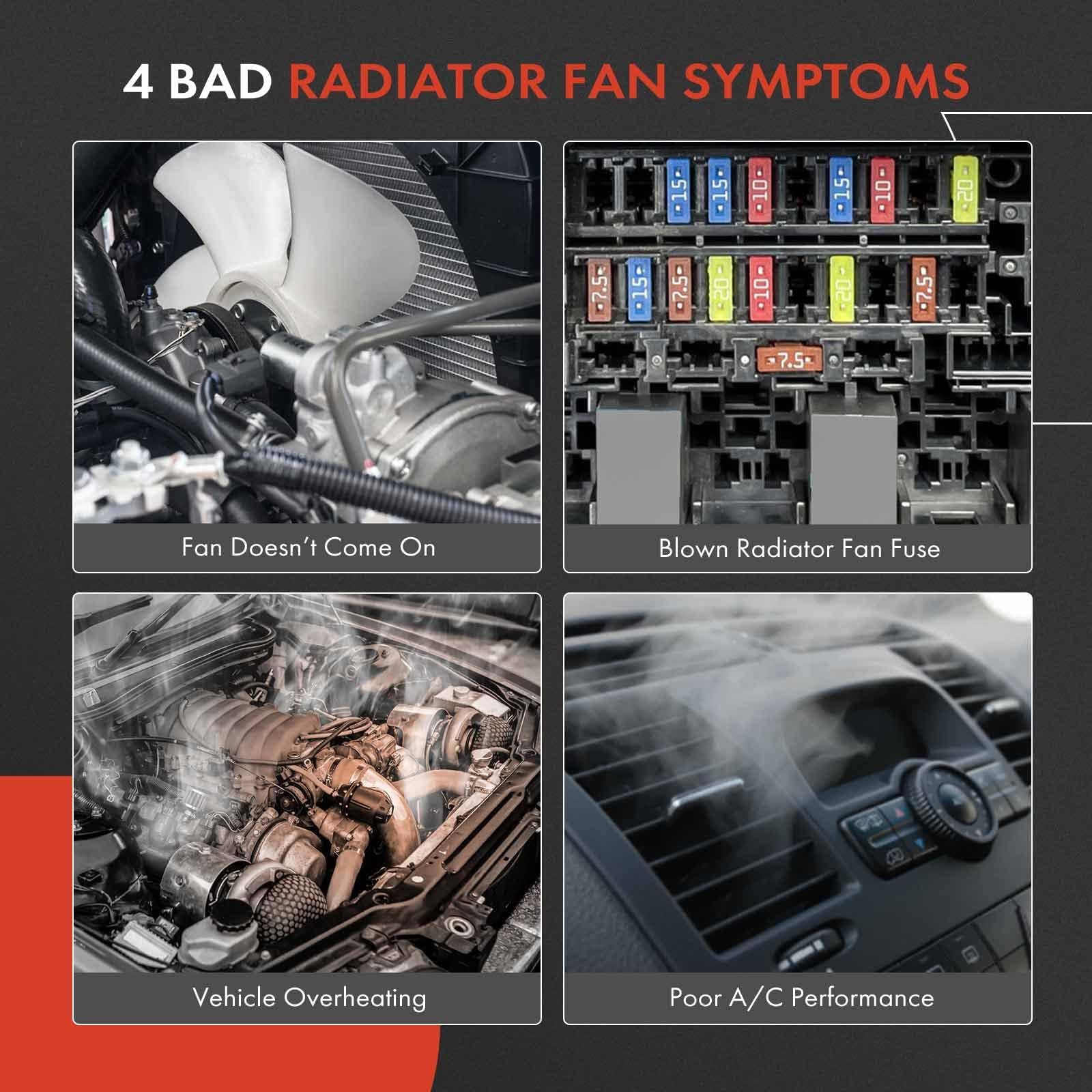 A-Premium Radiator Cooling Fan Assembly Compatible with Ram ProMaster 1500/2500/3500 (2014-2023) - Direct Replacement for #68189000AB - Heavy-Duty Cooling for AC Systems - Ideal for Commercial Vans, Delivery Fleets & RV Conversions
