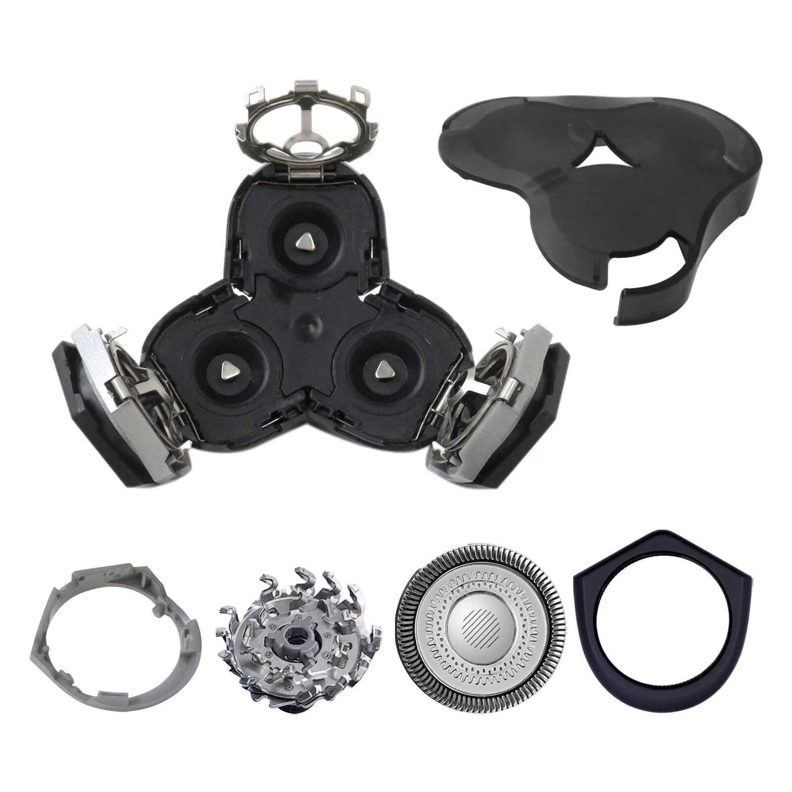 Upgraded Shaver Head Replacement for Braun RQ12, Sensotouch 3D 1250X 1280X 1290X RQ1260 - Precision Trimming for Smooth Shaving at Home or Travel