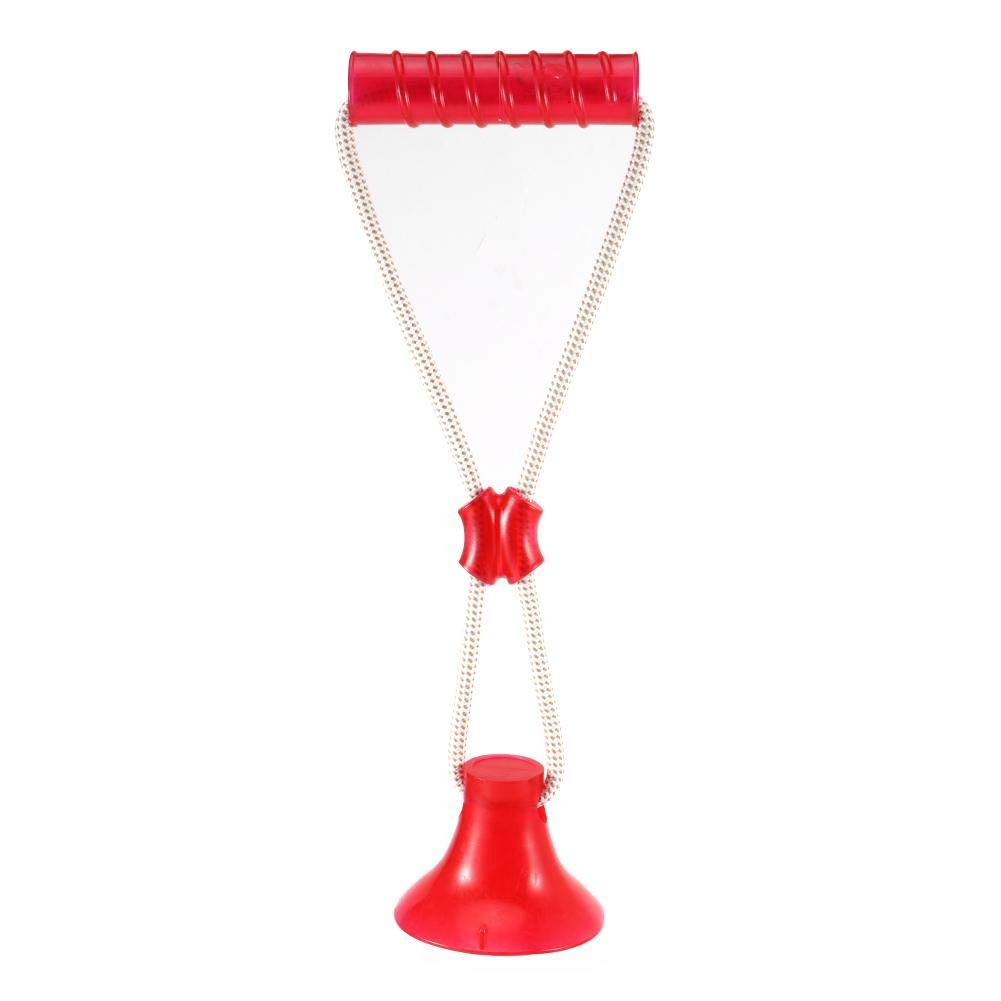 Zerodis Durable Dog Chewing Ball Toy - Interactive Teething Stick for Puppies, Teeth Cleaning & Tug of War Training - Red (Perfect for Indoor Play & Outdoor Exercise)