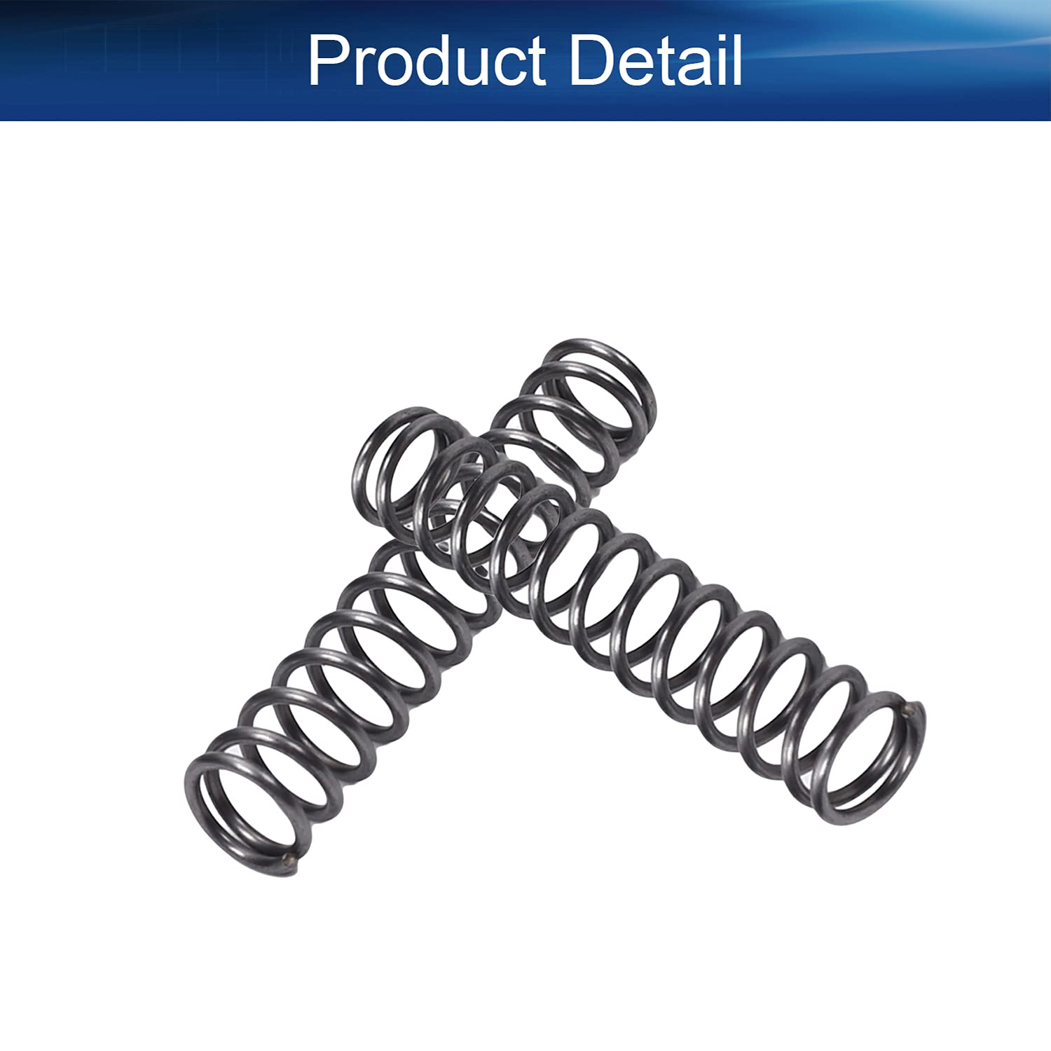 Yinpecly 10Pcs Small Coiled Extension Springs - 1.2mm Wire Dia, 10mm OD, 50mm Length - High-Quality Spring Steel for Ball Pens, Office Supplies & DIY Projects - Perfect for Pen Repair, Mechanical Parts & Crafting