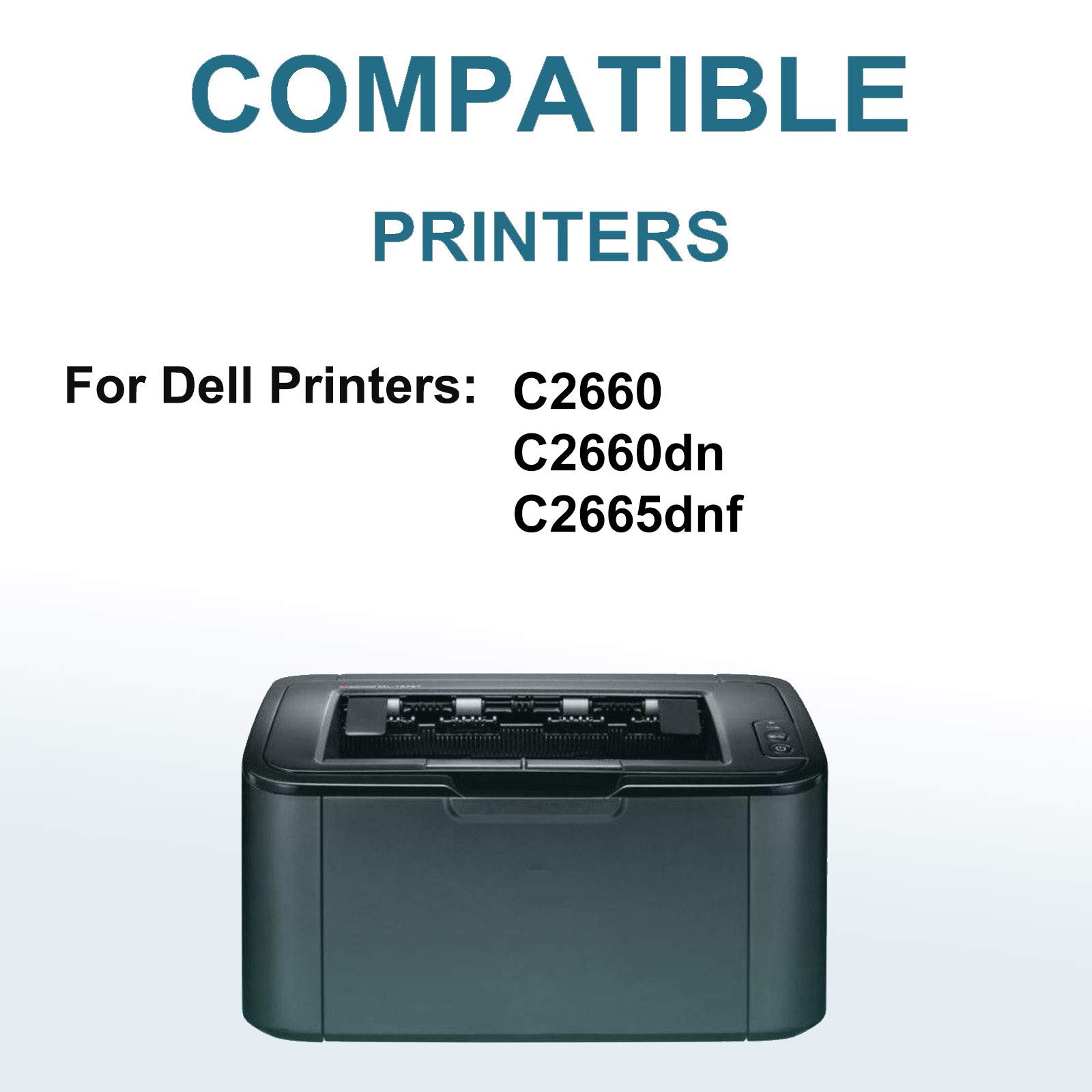 High Yield GP3M4 Compatible Toner Cartridge (1-Pack, Magenta) for Dell C2665dnf Printer - Perfect for Office Printing & High Volume Documents