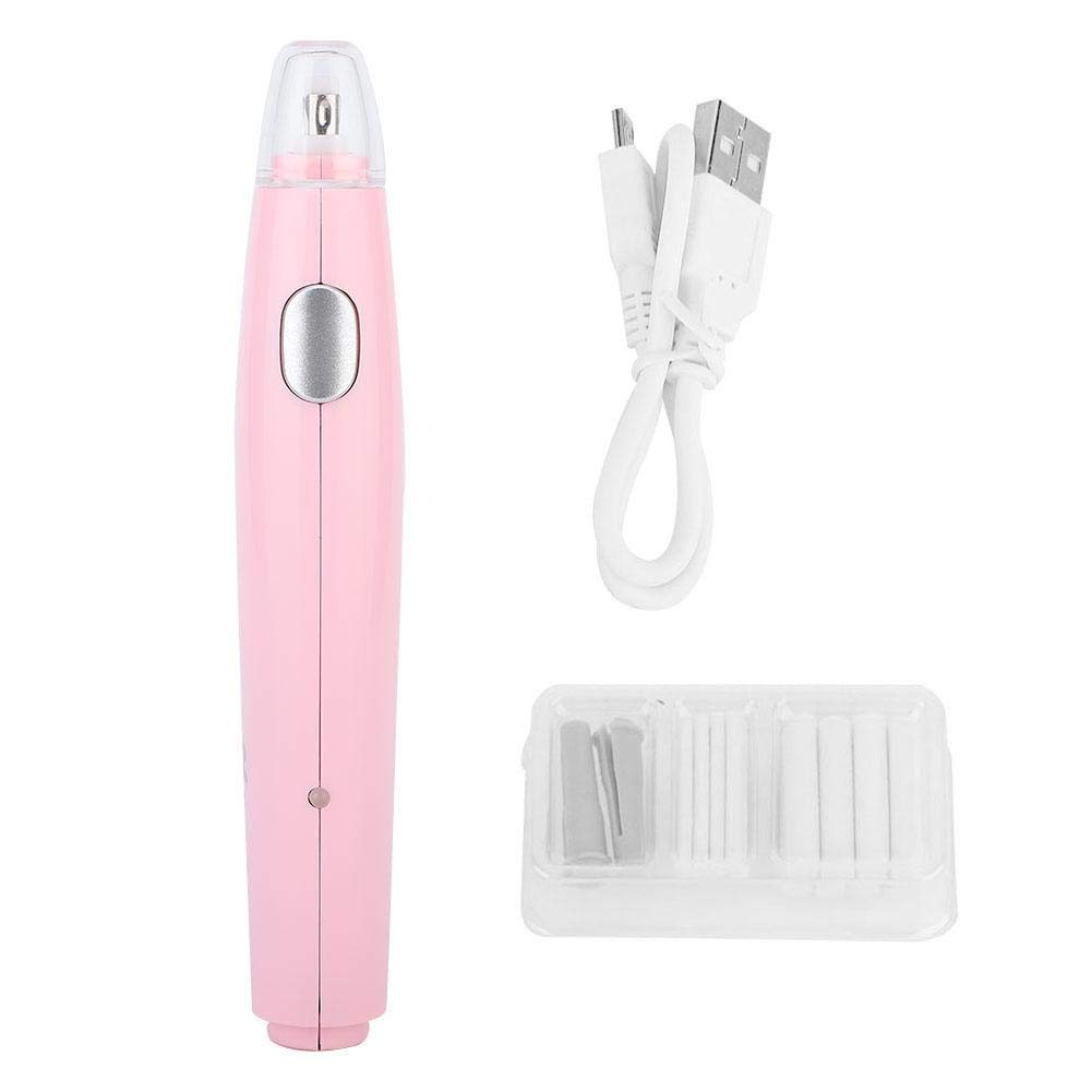 Hilitand Electric Eraser - USB Rechargeable Eraser with 16 Refillable Eraser Tips (Pink) | Perfect for Artists, Students & Office Work | Sketching, Homework Corrections & Document Editing