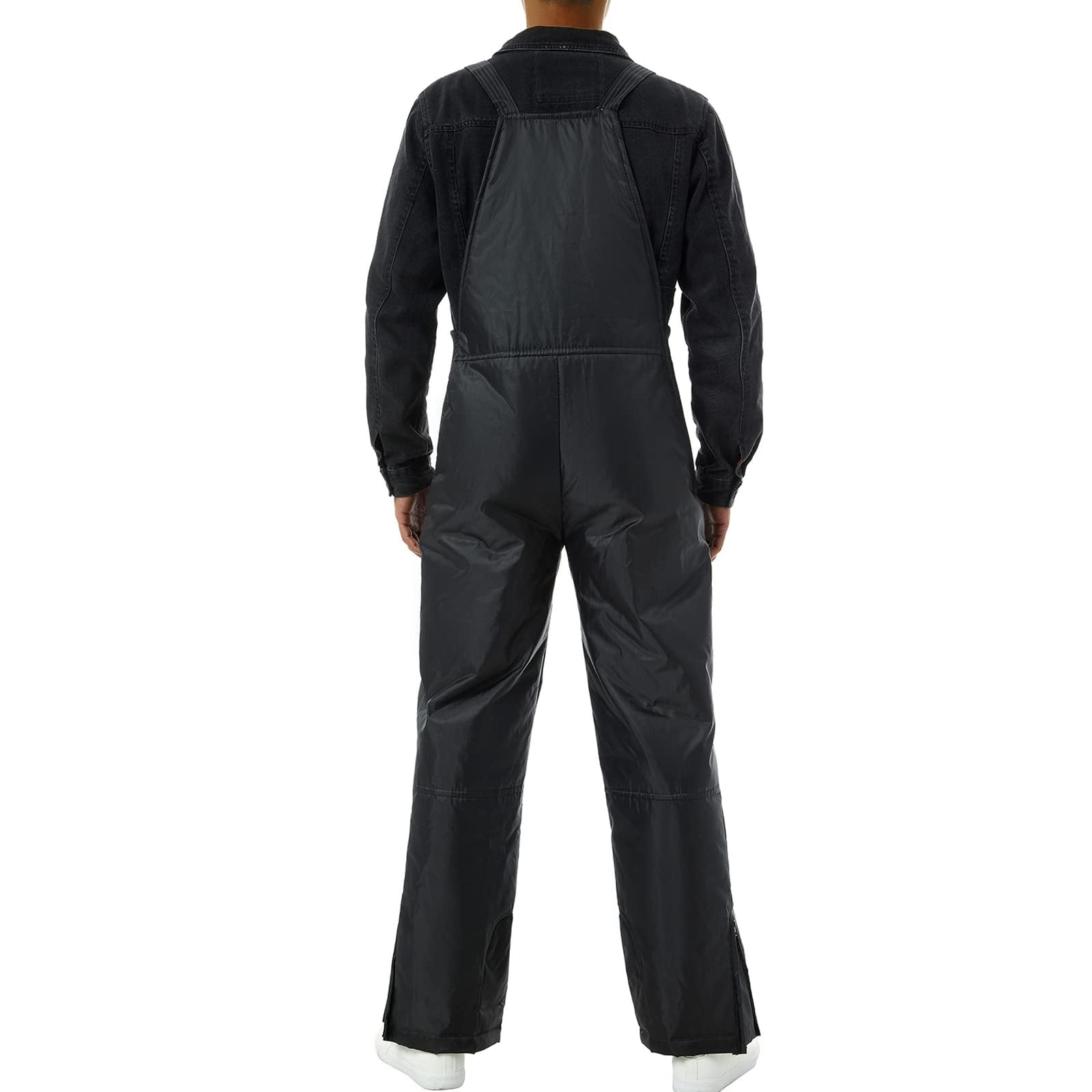 **LisenraIn Men's Waterproof Insulated Ski Bib Overalls - Winter Snow Pants for Skiing & Snowboarding with Pockets - Cold Weather Gear for Outdoor Activities**