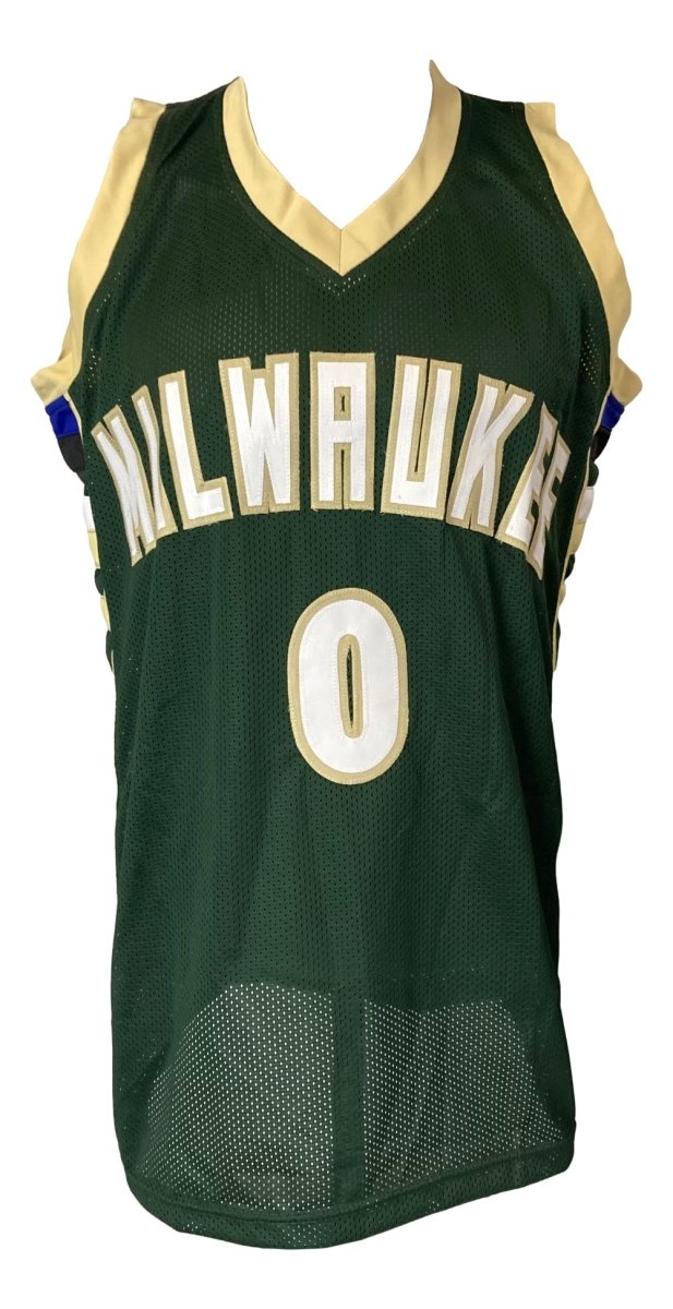 Authentic Damian Lillard Milwaukee Bucks Signed Green Basketball Jersey with JSA Certification - Perfect for NBA Collectors, Sports Memorabilia Fans & Gift Giving