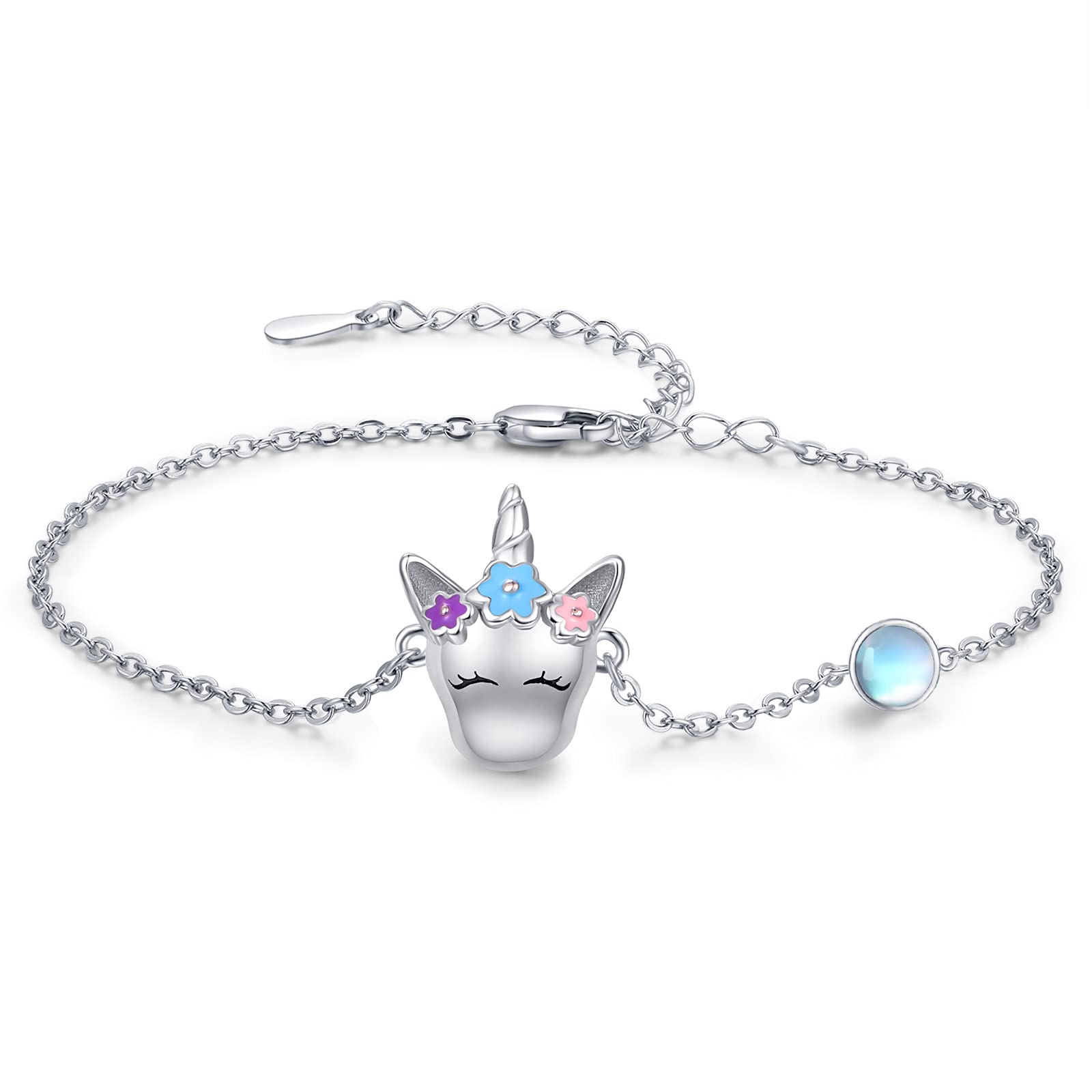 TANGPOET 925 Sterling Silver Anklet Bracelet for Women - Dainty Animal Charm Ankle Bracelet Jewelry, Perfect Birthday Gift for Mother Daughter Teens Girls - Ideal for Beach Parties, Weddings & Everyday Wear