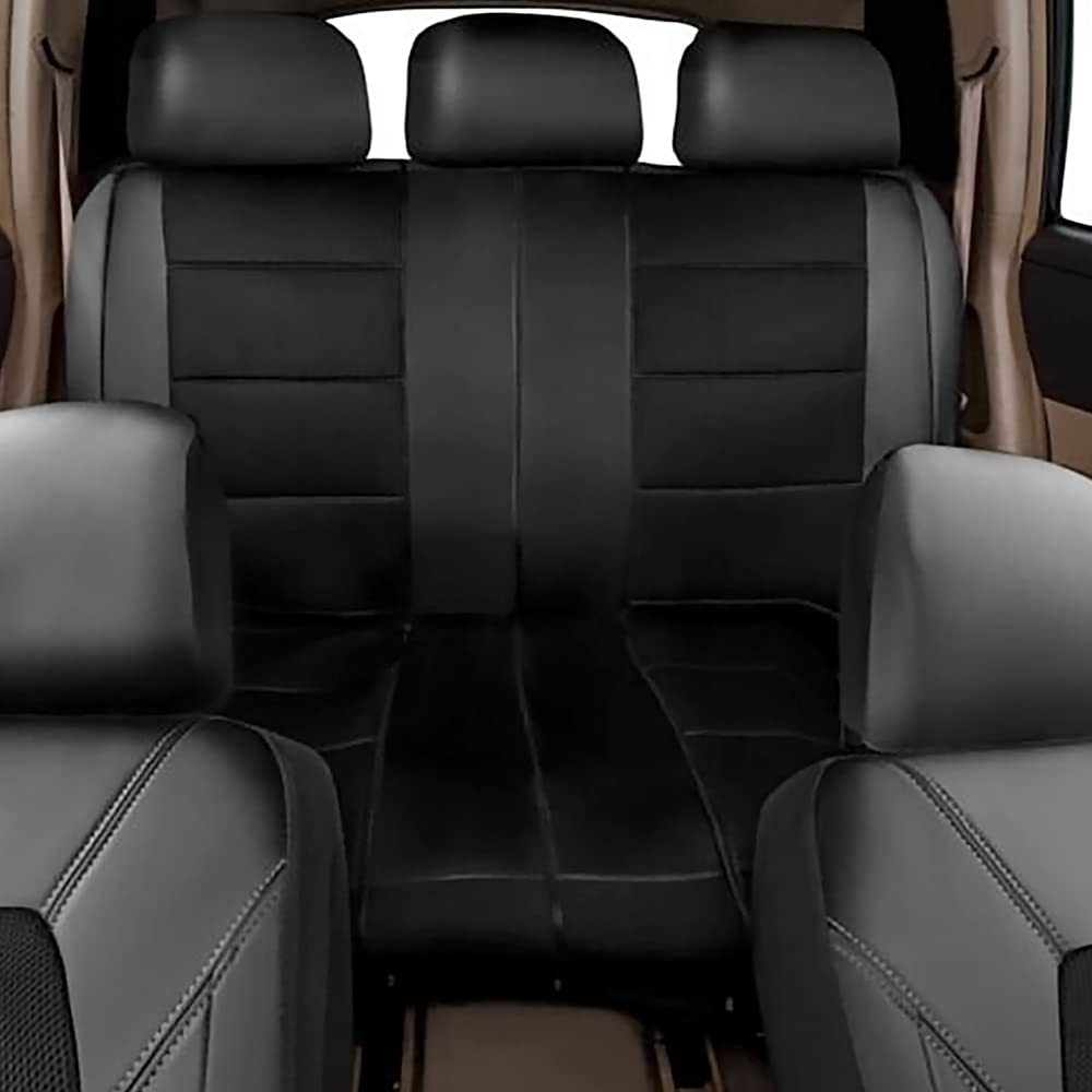 Premium PU Leather & Cloth Car Seat Covers for Mazda 6 (2006-2018) & Mazda6 Kombi - 5-Seat Set, Comfortable & Durable Front Seat Protectors in Gray - Perfect for Daily Commuting, Road Trips & Family Travel