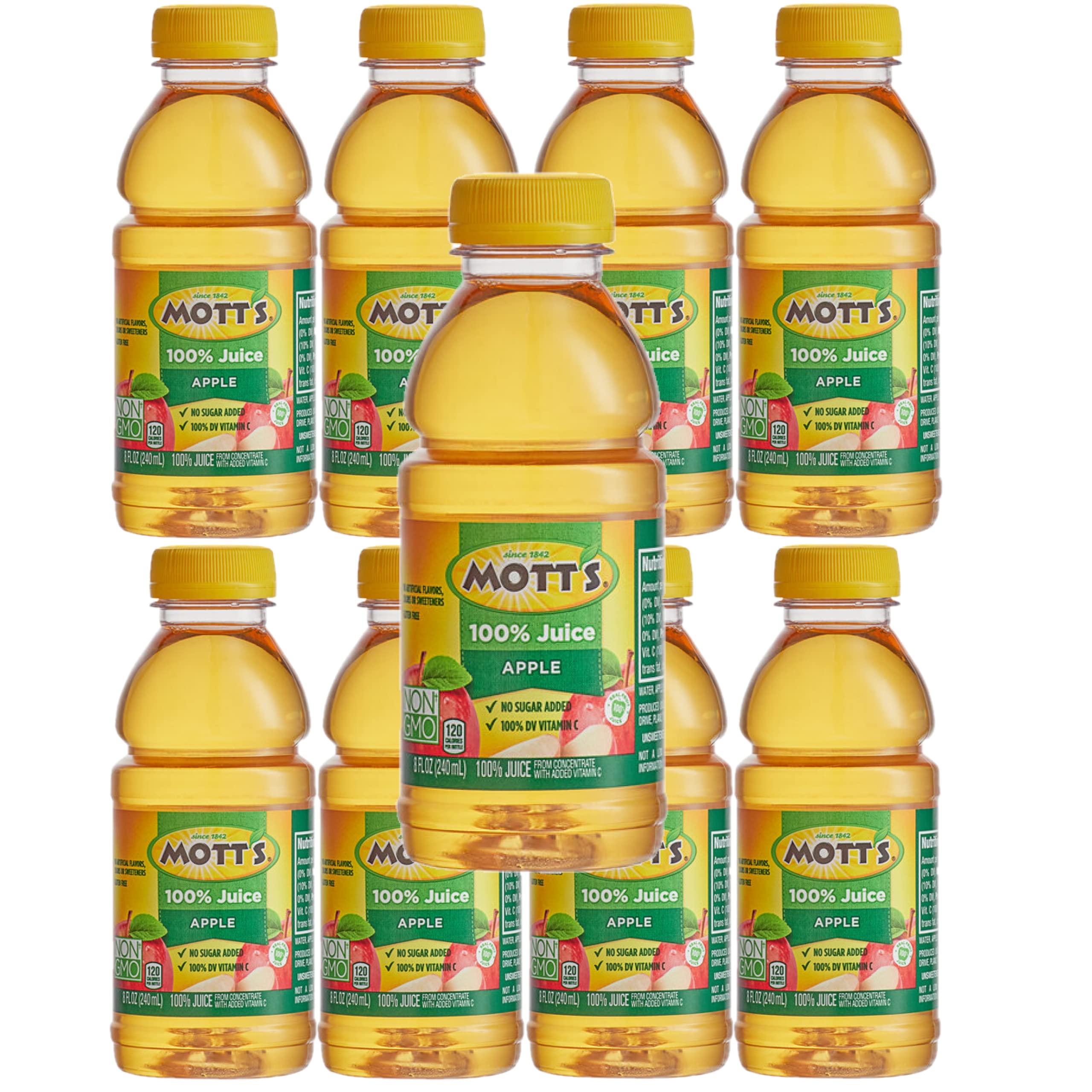 **Mott's 100% Apple Juice, 8oz Bottles (Pack of 8) – Healthy Kids Snack & Lunchbox Drink – Perfect for School, Picnics & On-the-Go Hydration**    *(Note: Removed 