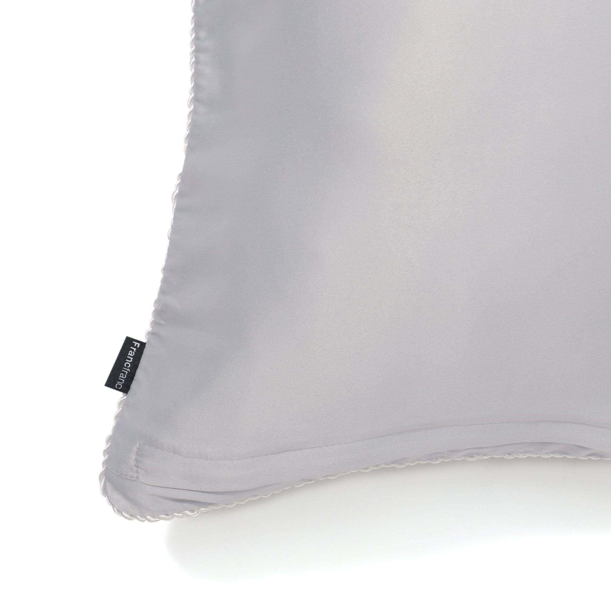 Premium Silk Cushion Cover 18x18 Inches - Soft Grey Luxury Pillow Case for Sofa, Bed, Living Room Decor - Home & Office Decorative Throw Pillow Cover