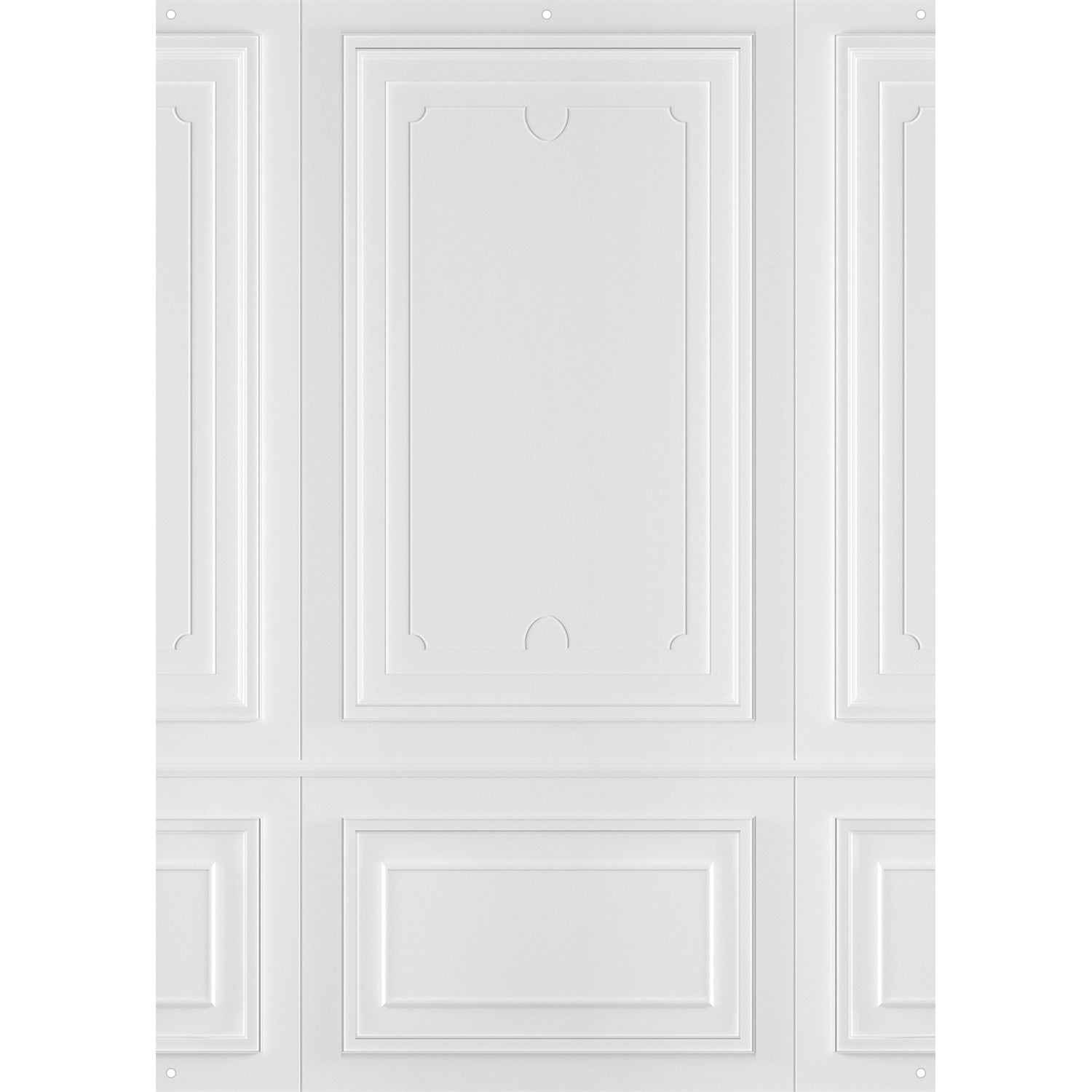 X Drop Canvas Backdrop - Classic Wall Molding (5' x 7') for Photography Studio, Home Decor & Event Backgrounds | Premium Quality Photo Backdrop