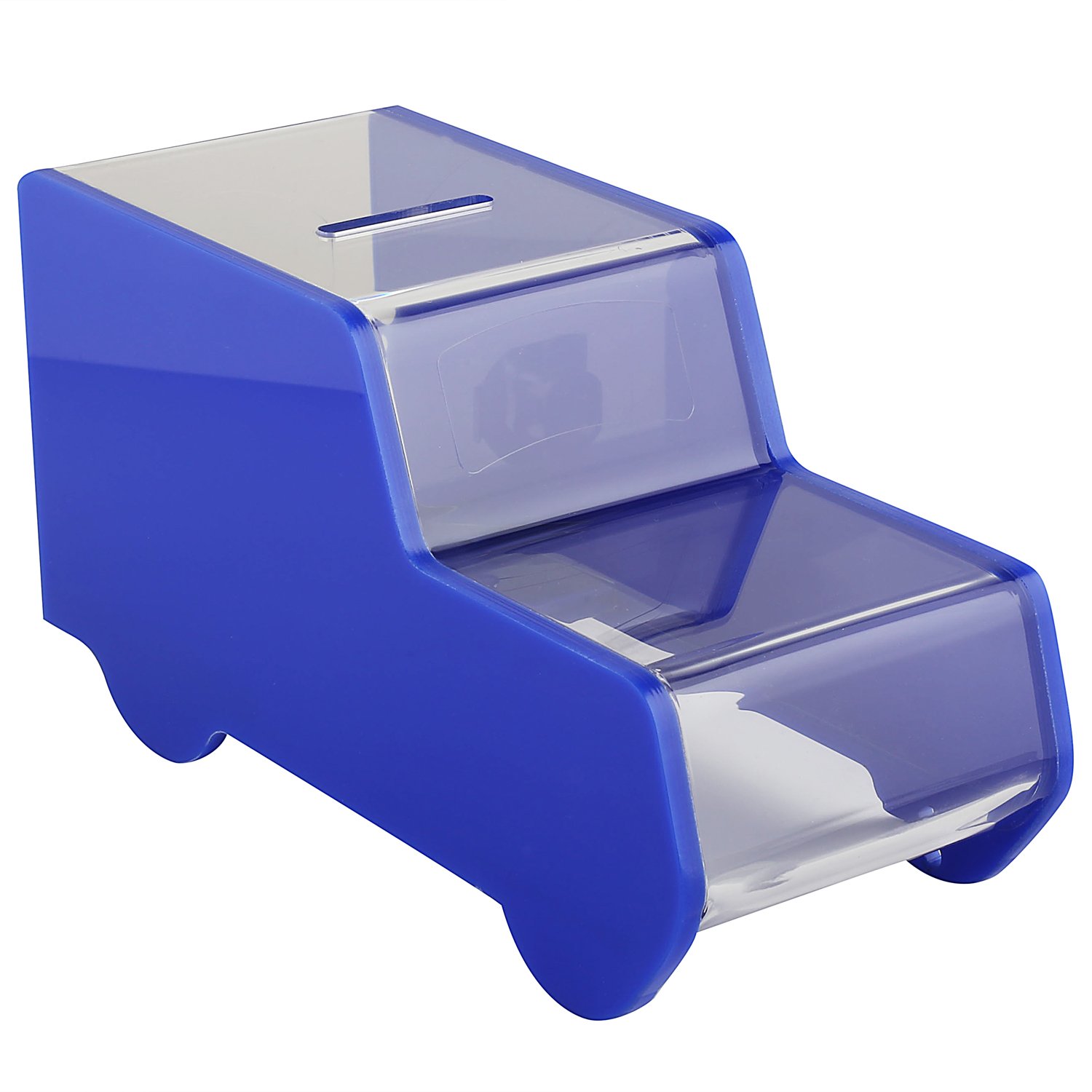 Red Acrylic Charity Box for Ambulance & Truck - Donation Collection