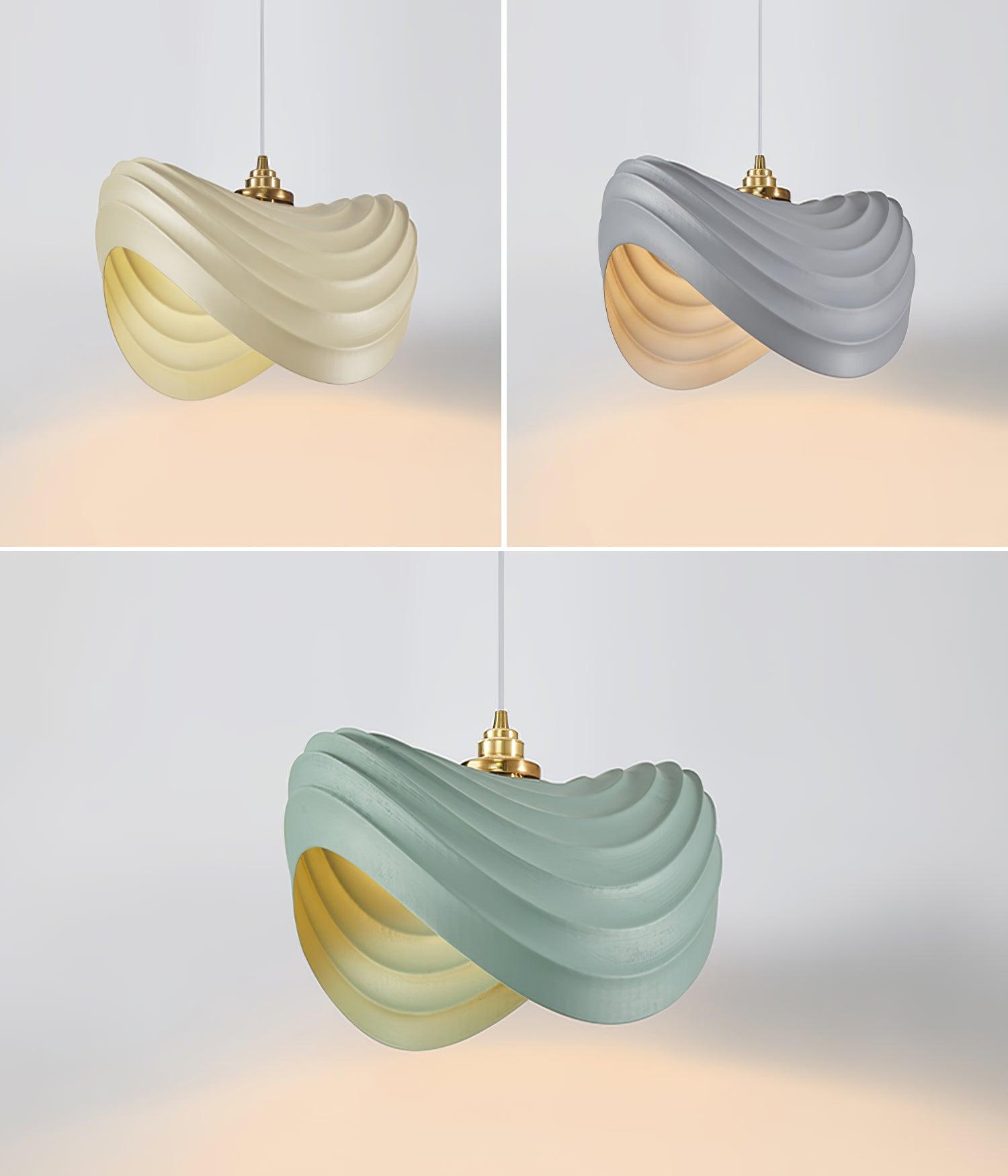 Navicula Pendant Light - Modern Glass Hanging Ceiling Lamp for Kitchen Island, Dining Room & Bedroom Lighting