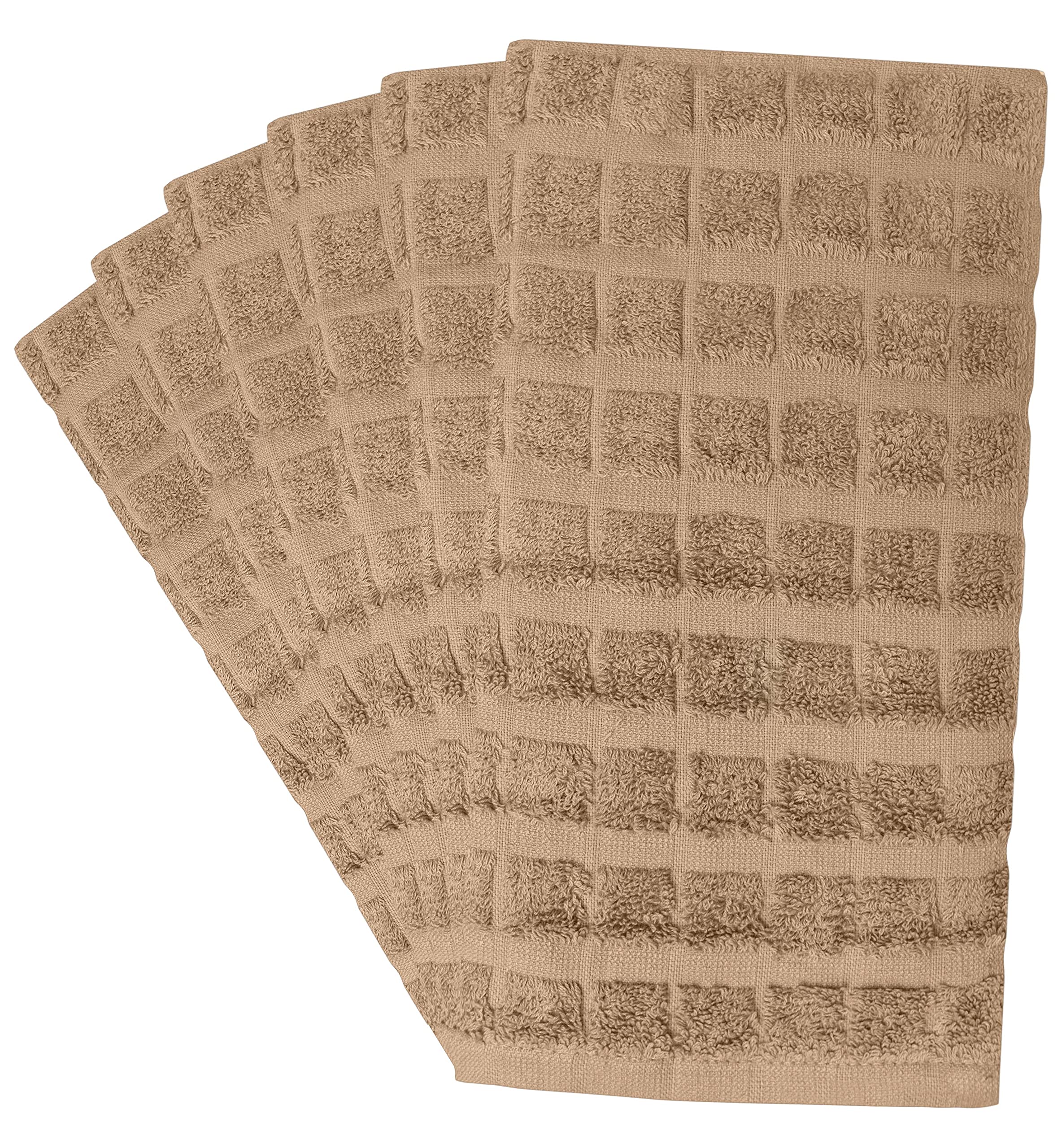 Premium Cotton Kitchen Towels Set (6 Pack) - 16