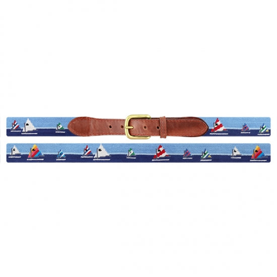 Needlepoint Belt for Men - Classic Day Sailor Design | Perfect for Casual Wear, Nautical Events & Gifts