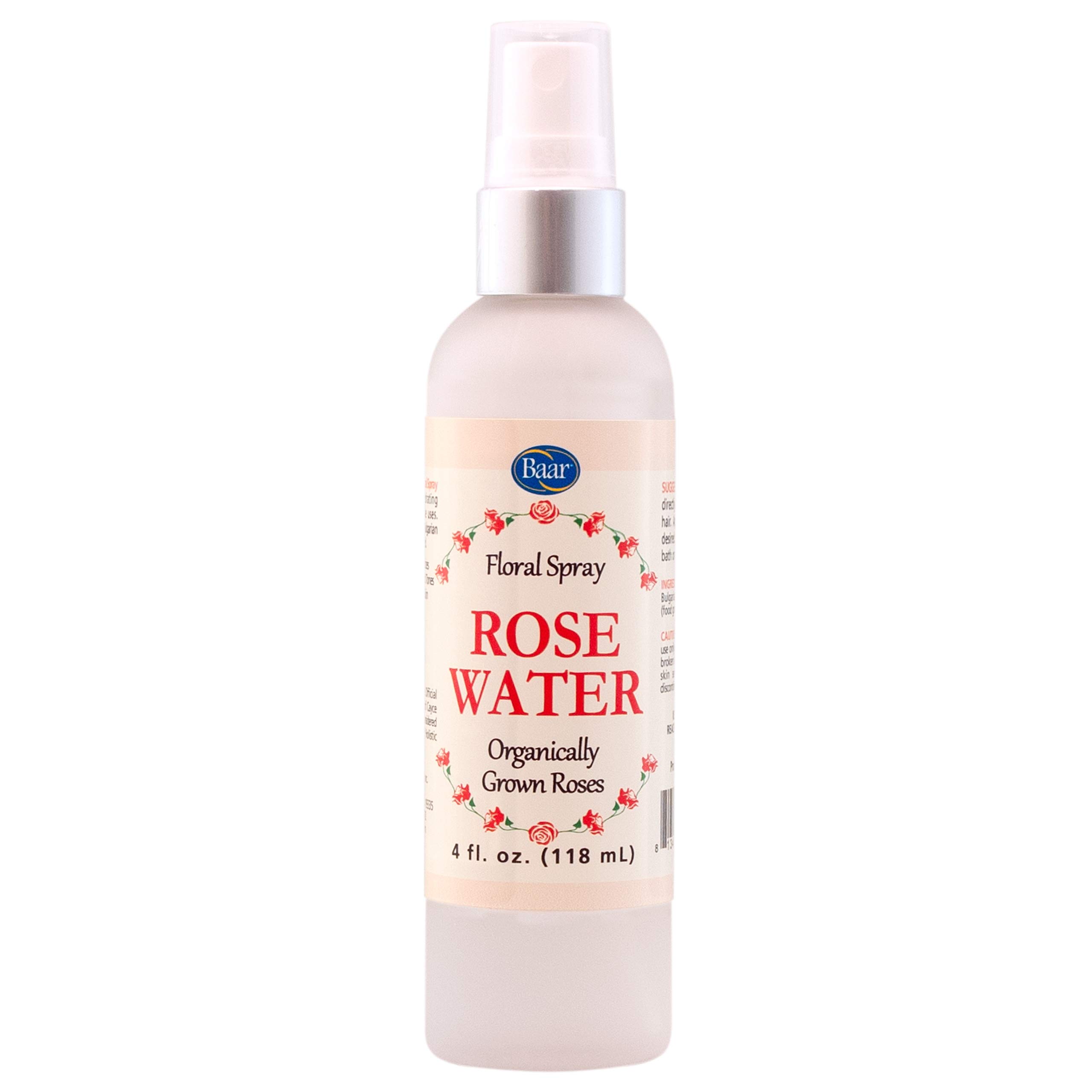 Baar Bulgarian Rose Water Floral Spray - 100% Natural Face & Body Mist for Hydration & Refreshment | Perfect for Skincare, Makeup Setting & Aromatherapy