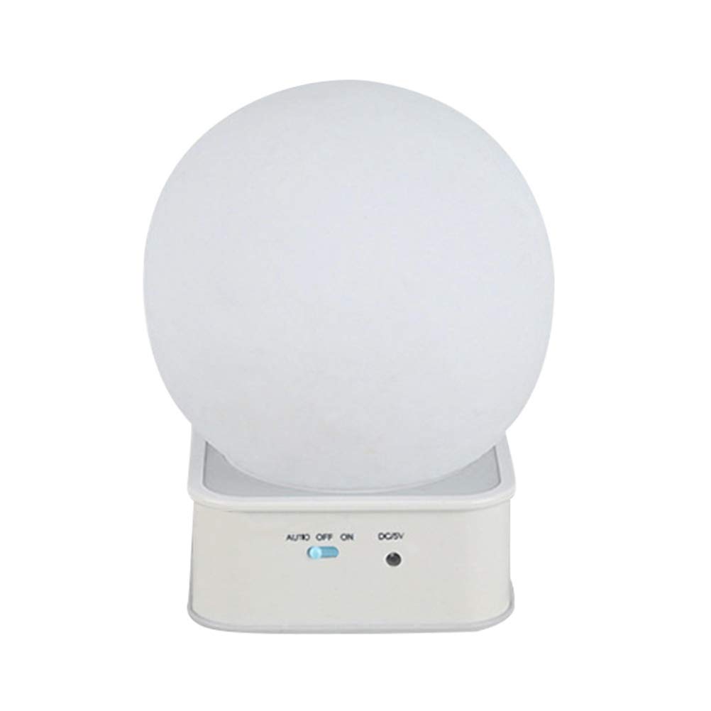 iBasenice LED Night Light - Color Changing Plastic Bedside Lamp for Kids & Adults, Touch Control, Soft Glow for Bedroom, Nursery, Hallway (White) - Perfect for Night Feedings, Bathroom Trips & Safe Nighttime Navigation