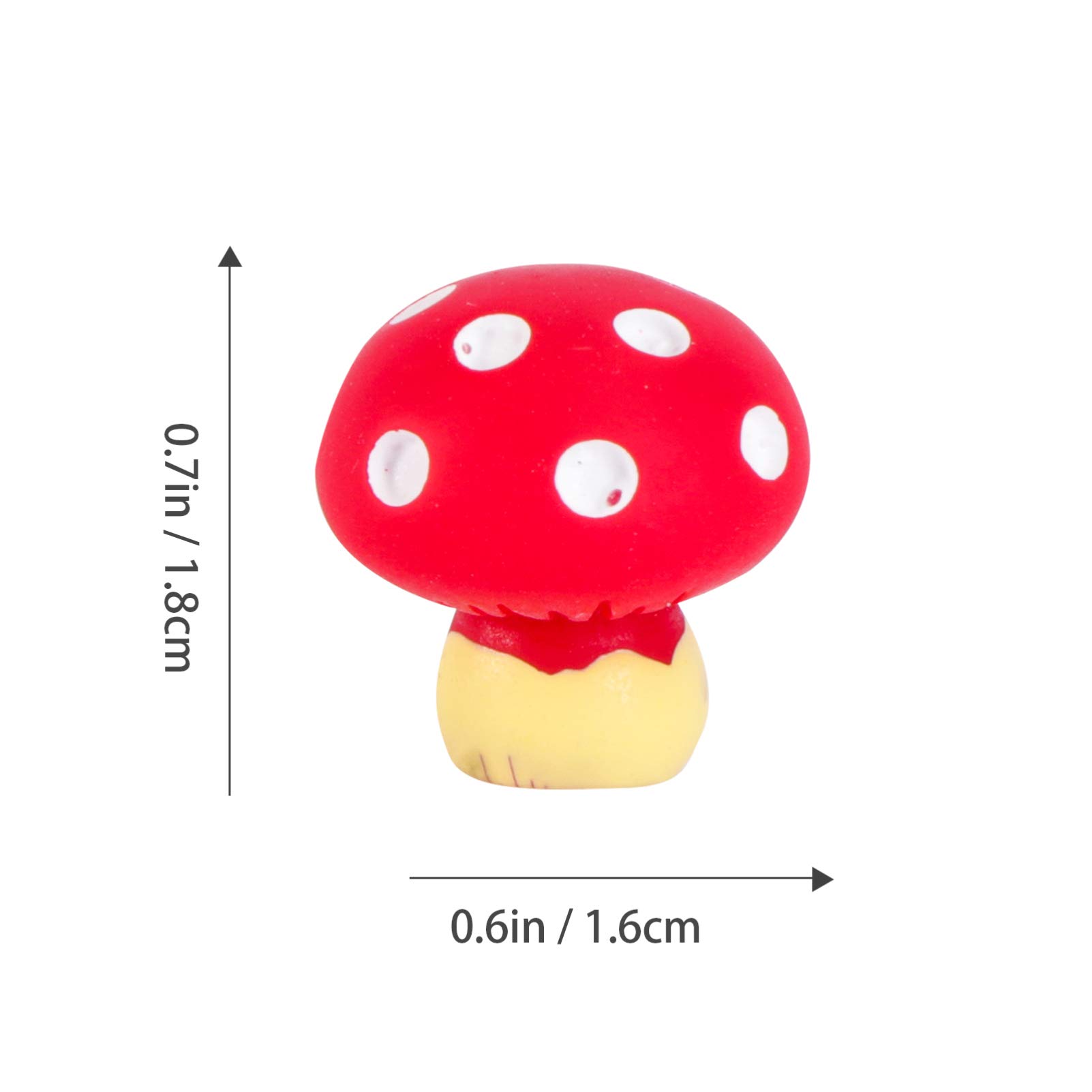 ABOOFAN 10pcs Mini Mushroom Figurines - Easter Decorations, Terrarium Ornaments, Resin Mushroom Statues for Home Garden Decor - Perfect for Spring Party, Fairy Garden & Plant Display
