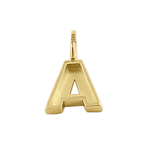 14K Solid Gold Initial 