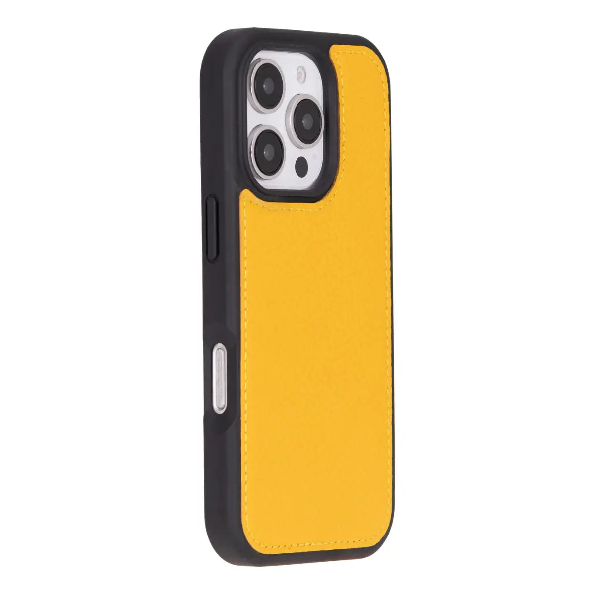 Premium Yellow Leather Wallet Case for iPhone 16 Pro - Slim Protective Cover with Card Slots | Perfect for Everyday Use, Travel & Business (6.1 inch)