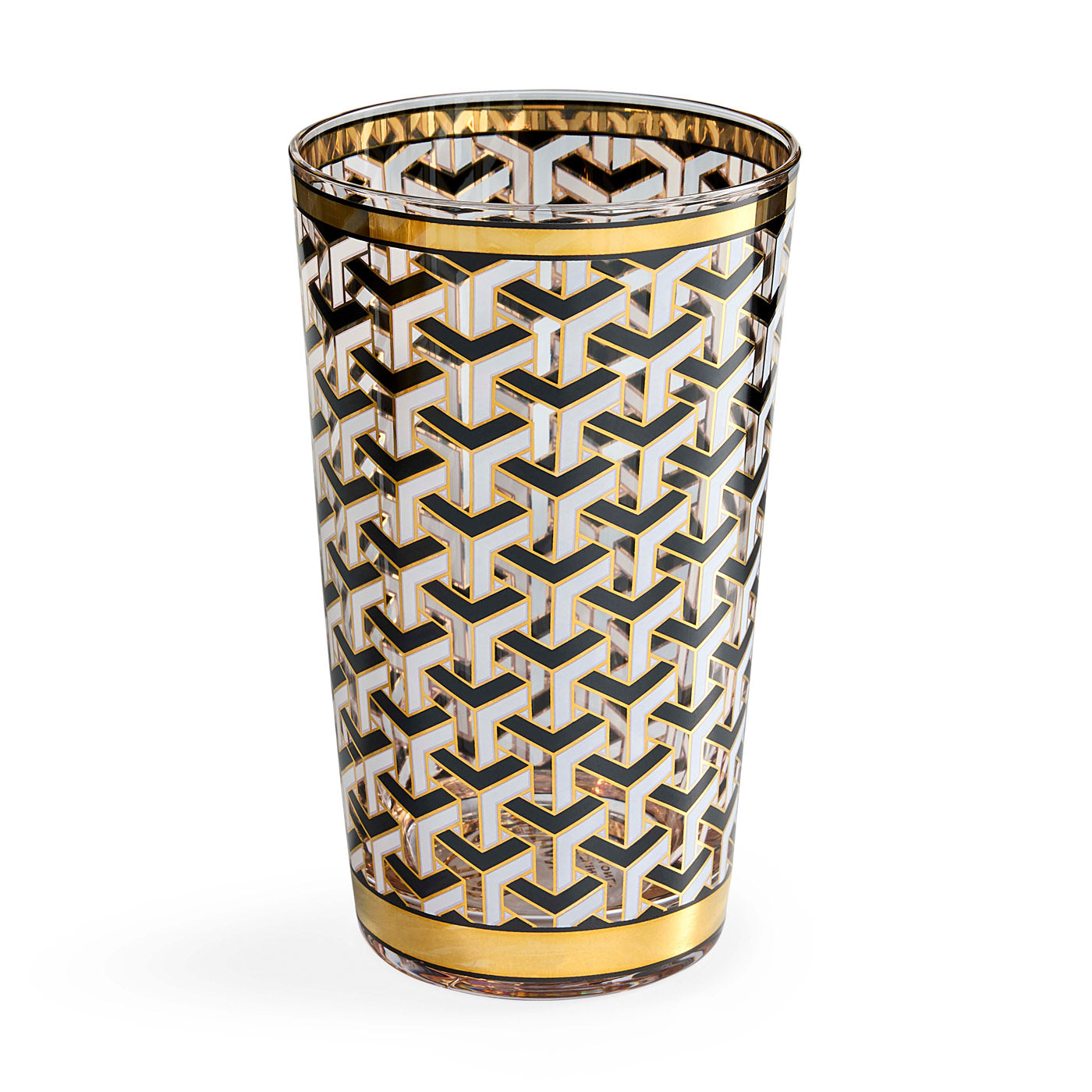 Versailles Highball Glass Set - 12 oz Crystal Clear Drinking Glasses for Cocktails, Whiskey, and Iced Tea - Perfect for Home Bar, Parties, and Gifts