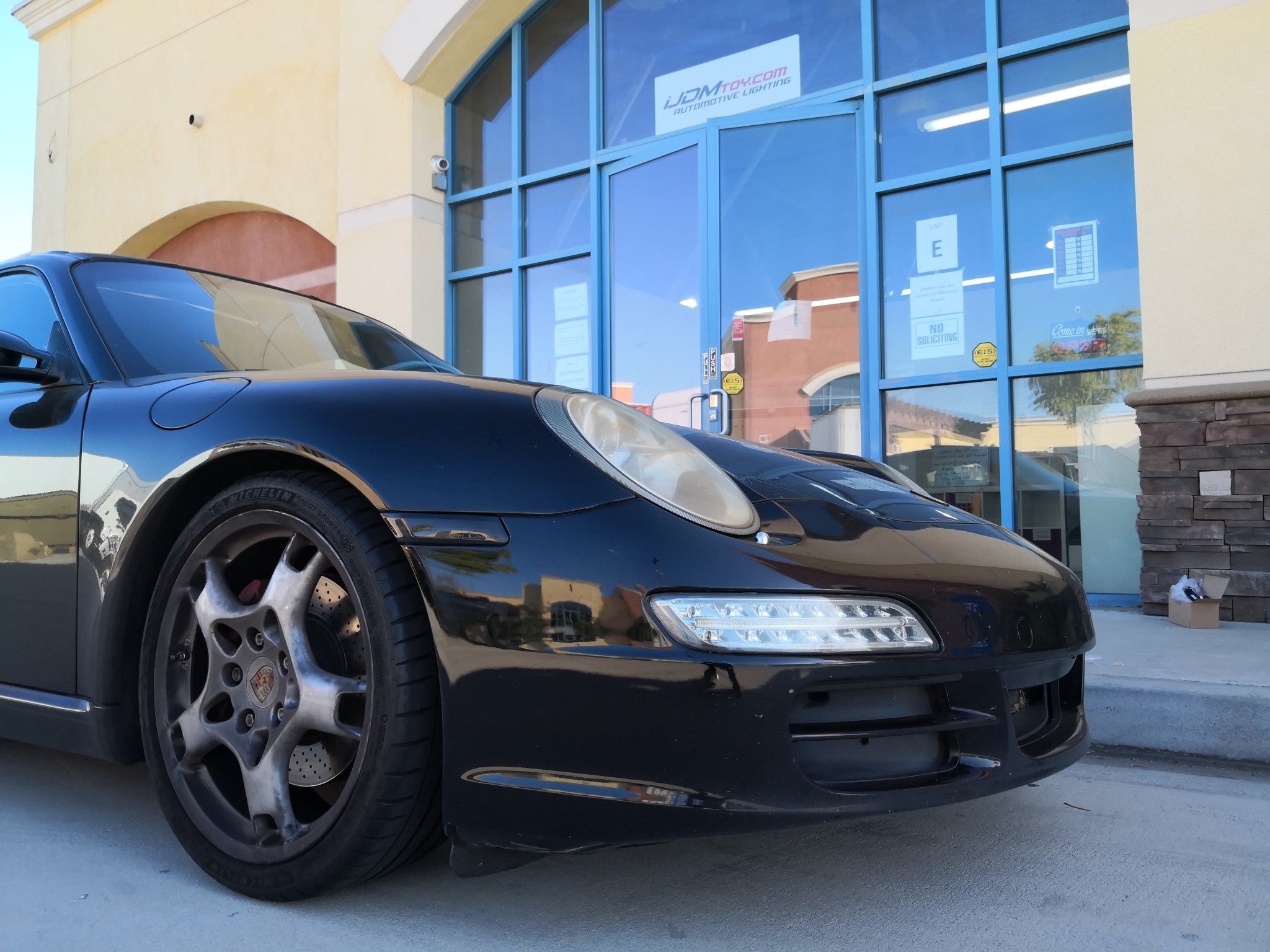 Euro Smoke Front Bumper Side Marker Lens for Porsche Cayman Boxster 987 & 911 997 - Compatible with 2005-2012 Models | Durable Replacement Light Cover | Enhances Vehicle Style & Night Visibility