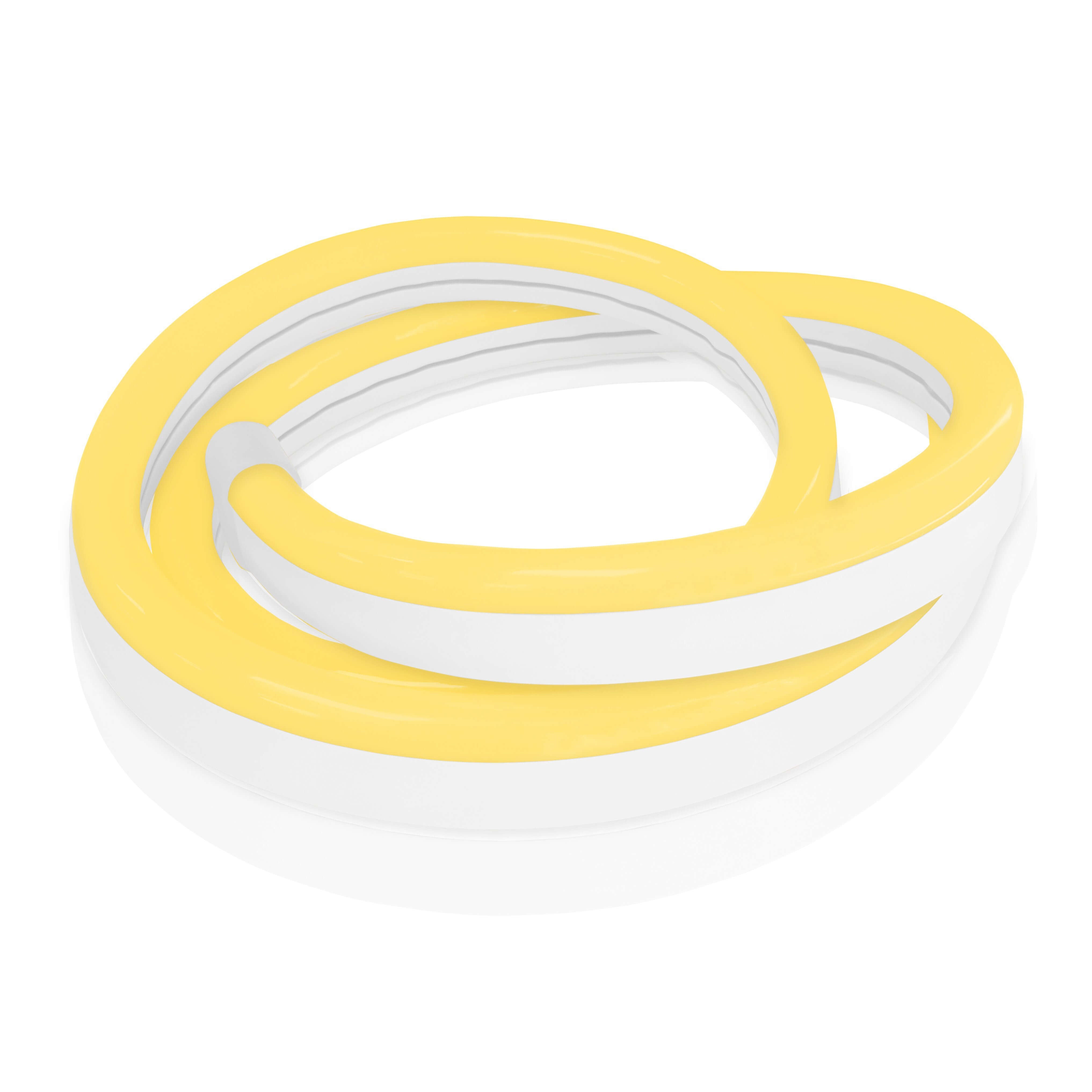 Neon LED Strip Lights 120V 2200K Warm White - Flexible Standard Size with Custom Cuts for Home Decor, Bedroom, Bar, and Party Lighting