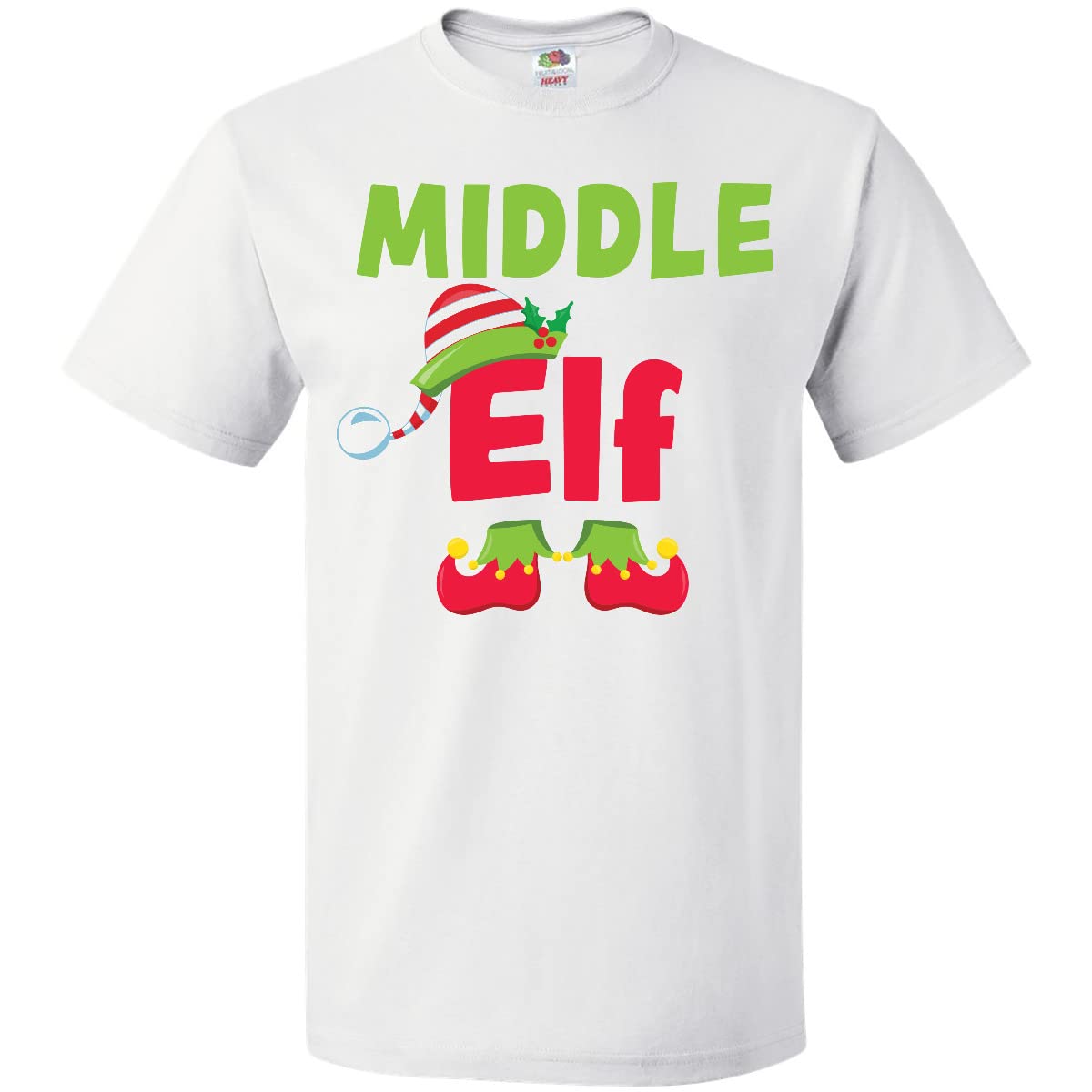 Inktastic Christmas Middle Elf Graphic T-Shirt for Women & Men - Funny Holiday Tee for Elf on the Shelf Fans - Perfect for Christmas Parties & Family Gatherings