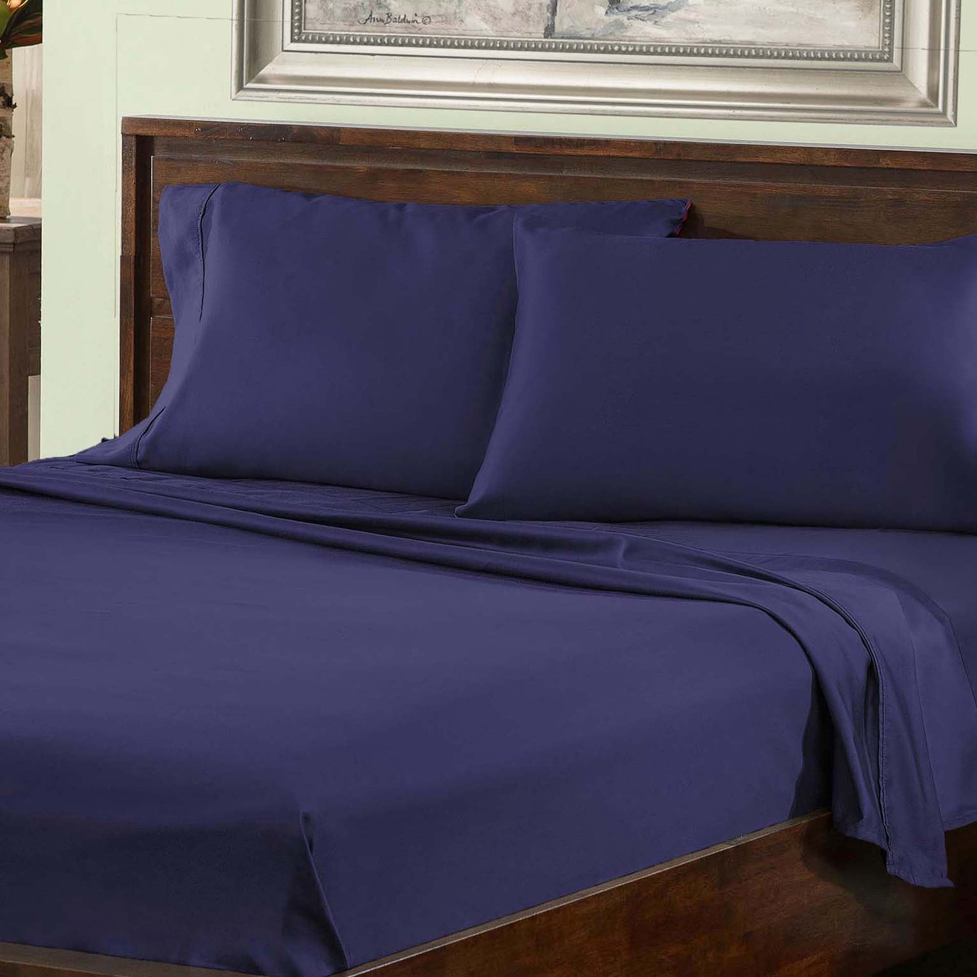 800 Thread Count Cotton Blend Deep Pocket Sheet Set - Ultra Soft & Breathable Bed Sheets for Queen & King Size Beds - Perfect for Luxury Hotels & Home Bedroom Decor