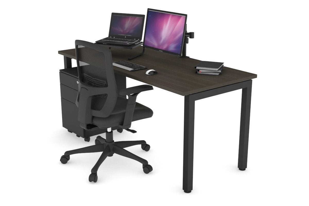Quadro Square Legs Office Desk - 1600L x 700W Modern Workstation for Home & Office - Perfect for Remote Work, Study & Professional Workspaces