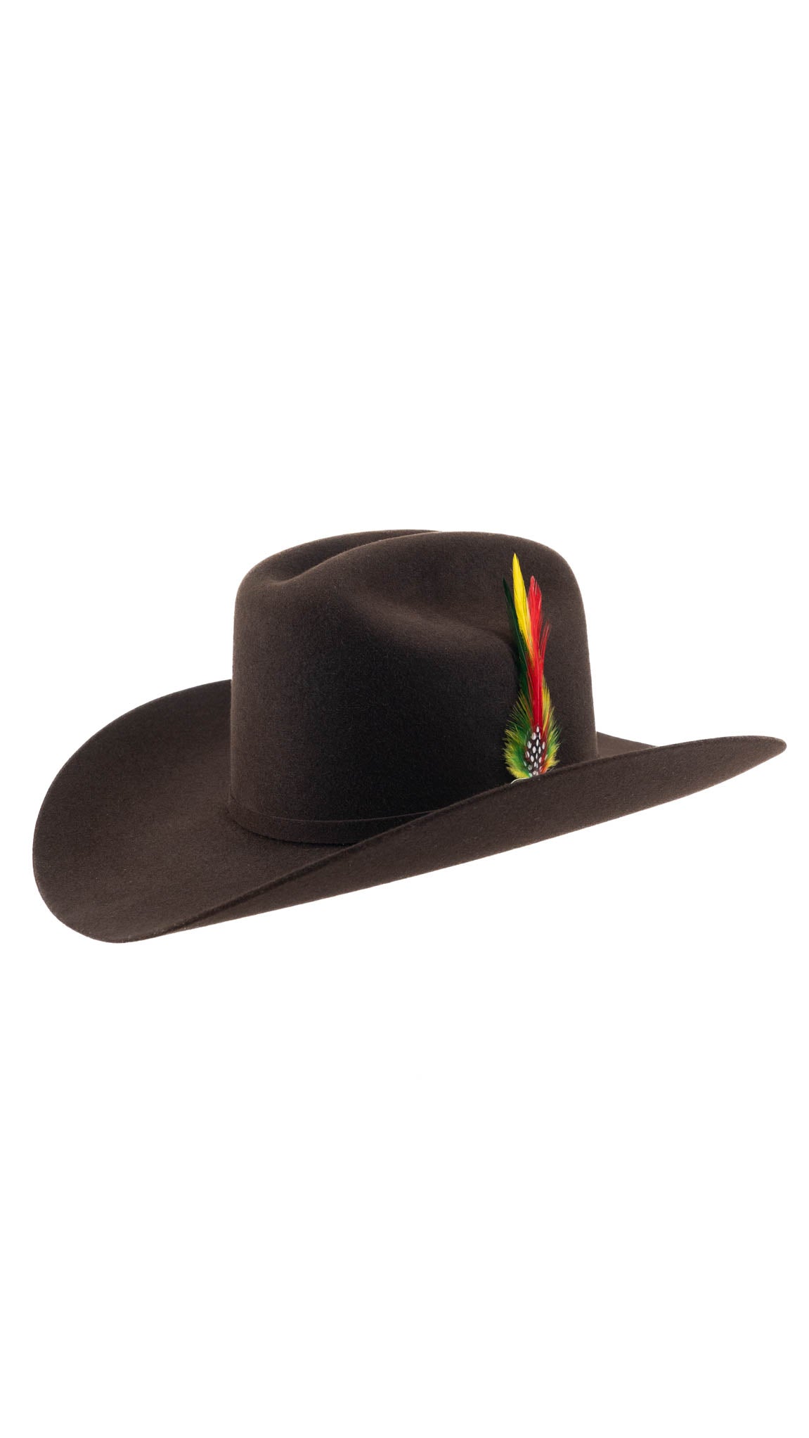 Rock'em 10X Johnson Premium Felt Cowboy Hat for Men - Western Style Rancher Hat for Outdoor, Rodeo, and Country Music Events