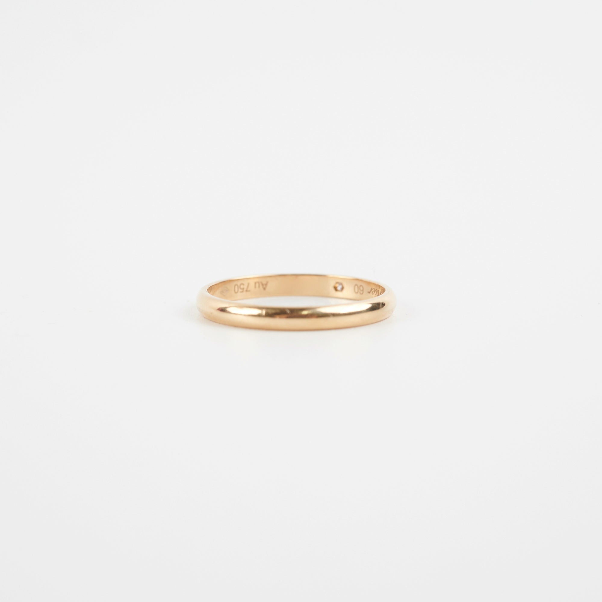 Cartier 1895 Wedding Band Ring - 18K White Gold Size 60 (US 10) for Men & Women - Luxury Wedding & Engagement Ring for Couples, Anniversaries & Special Occasions