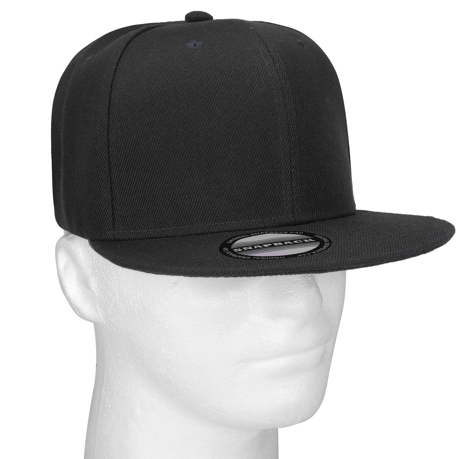 Falari 2-Pack Classic Snapback Hats - Adjustable Flat Bill Blank Solid Color Baseball Caps for Men & Women | Hip Hop Style, Streetwear Fashion, Casual Outdoor Wear