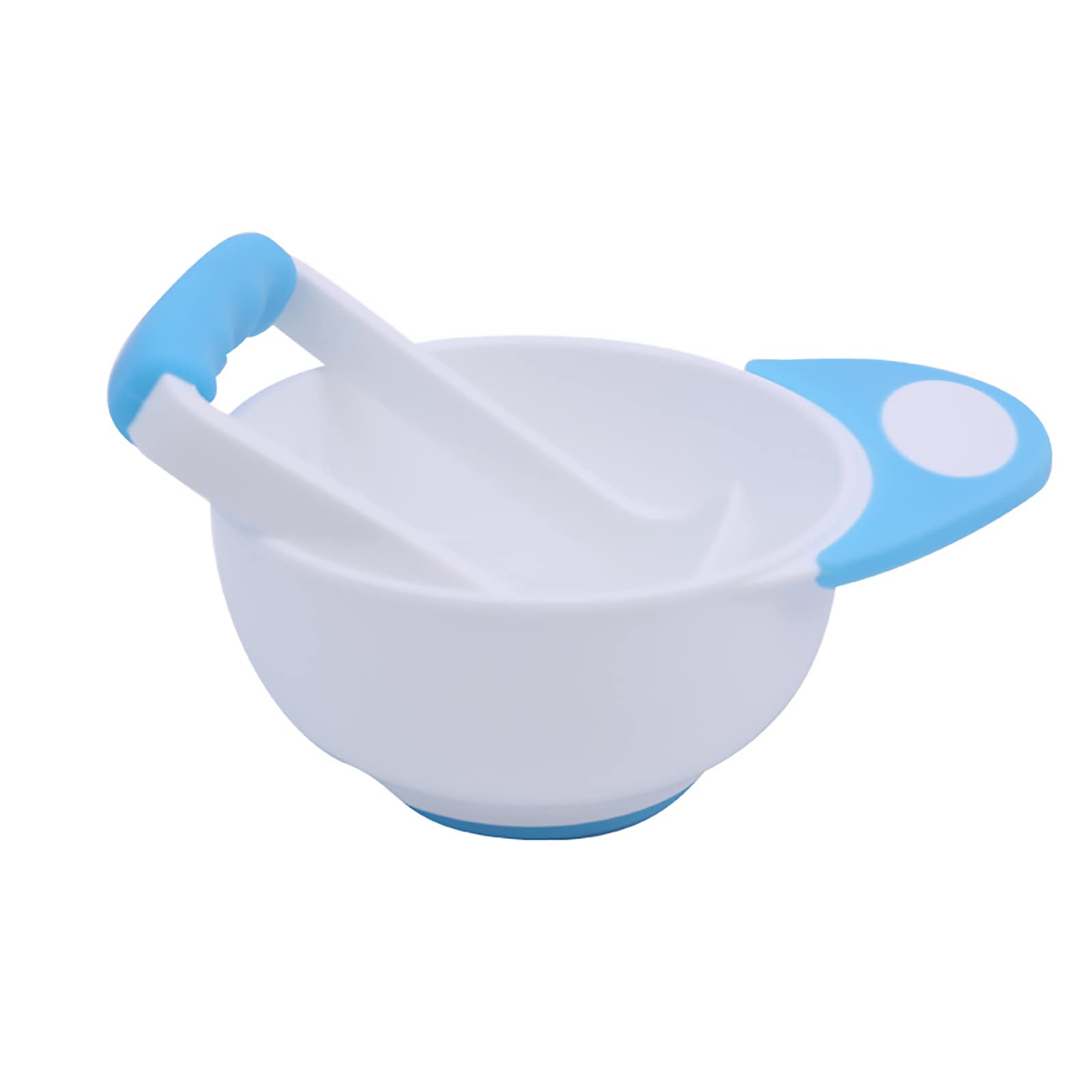 1 Set Manual Food Mill Bowl - Practical Baby Food Grinder & Masher Tool for Homemade Purees - Yellow & White Complementary Feeding Bowls - Perfect for Making Fresh Baby Food at Home