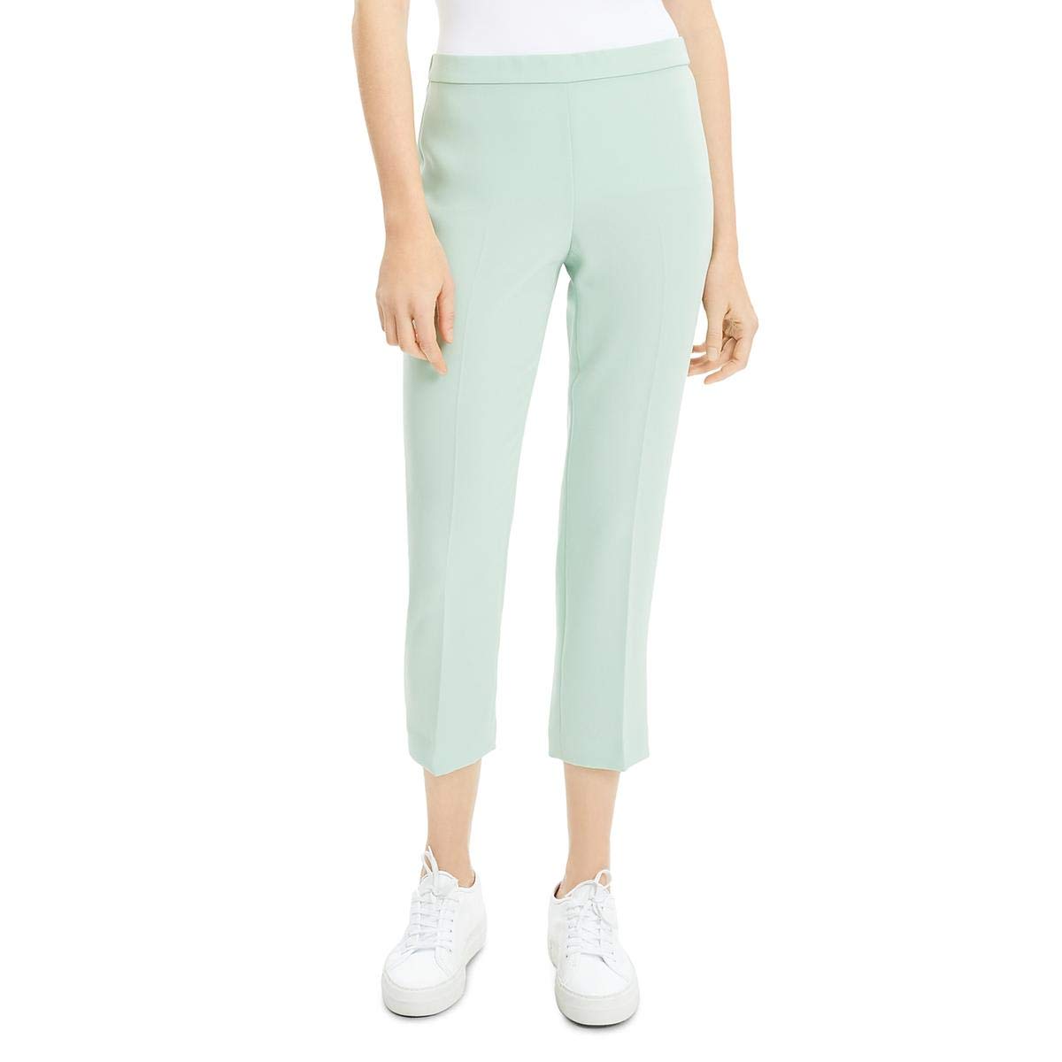 Theory Women's Classic Stretch Pull-On Pants - Comfortable Work Pants for Office, Business Casual & Travel