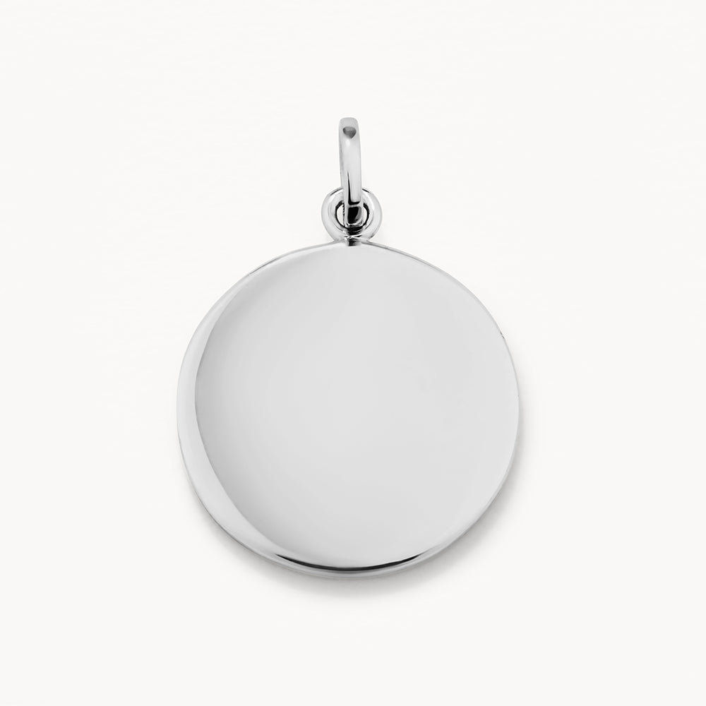 Silver Full Moon Pendant Necklace - Elegant Celestial Jewelry for Women, Perfect for Gifts, Parties & Everyday Wear