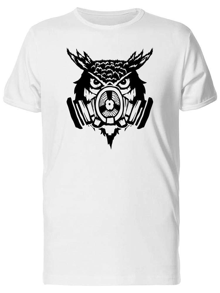 Gas Mask Owl Graphic T-Shirt for Men - Trendy Streetwear & Urban Fashion Tee - Perfect for Casual Outfits, Concerts, and Festivals